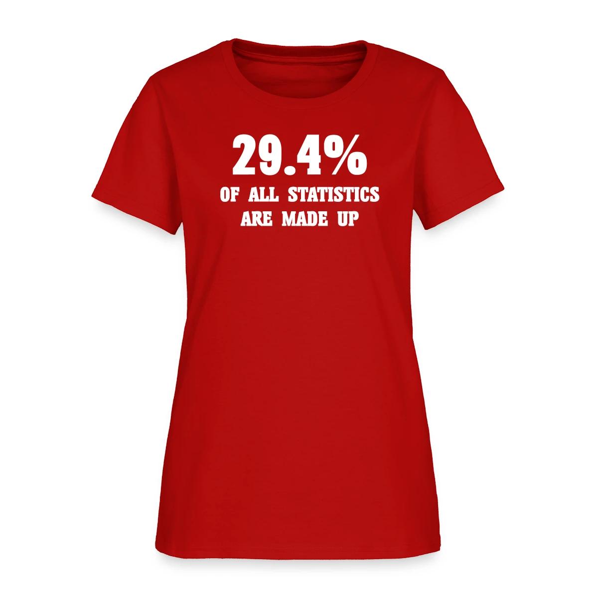29.4 percent of all statistics are made up - Women's T-shirt
