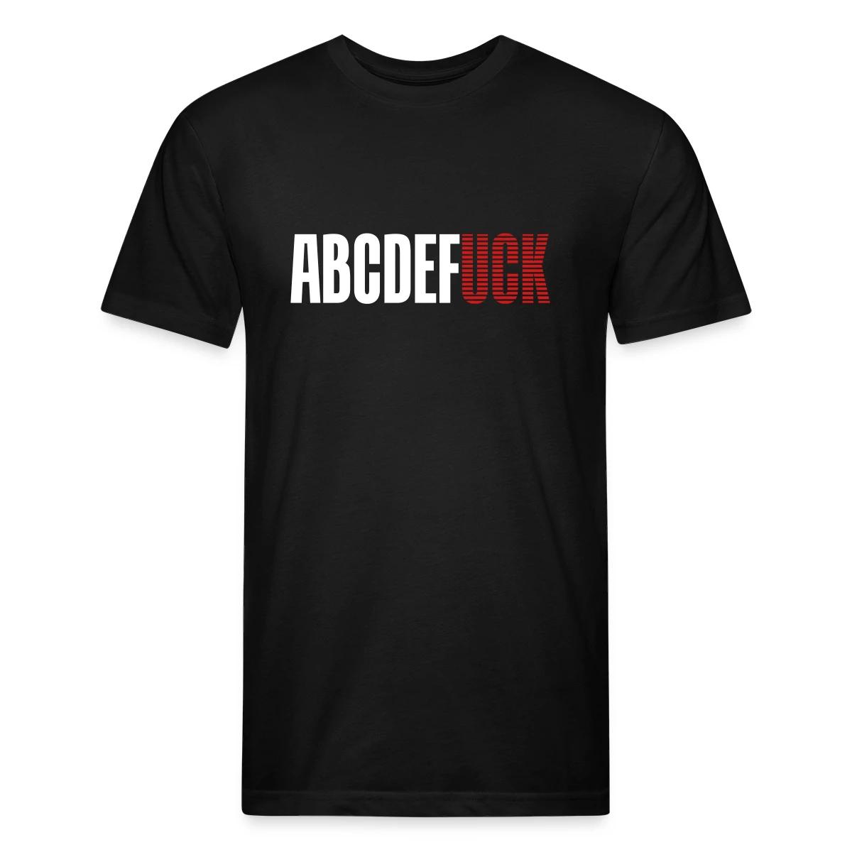 Abcdefuck - Men's Fitted T-shirt