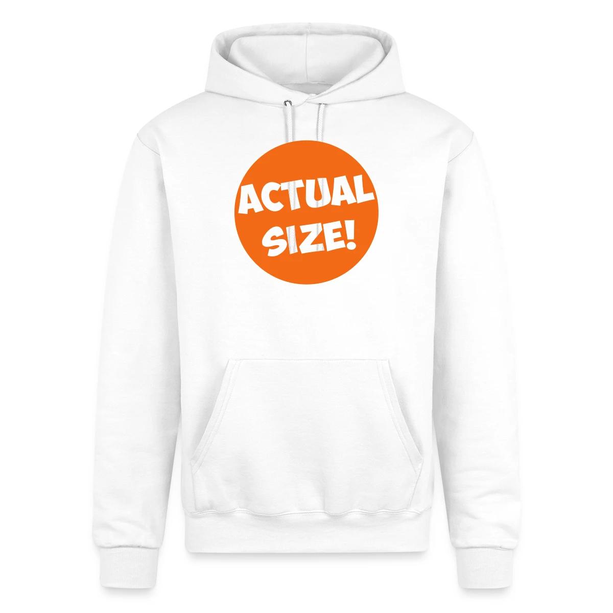 Actual size - Champion hoodie