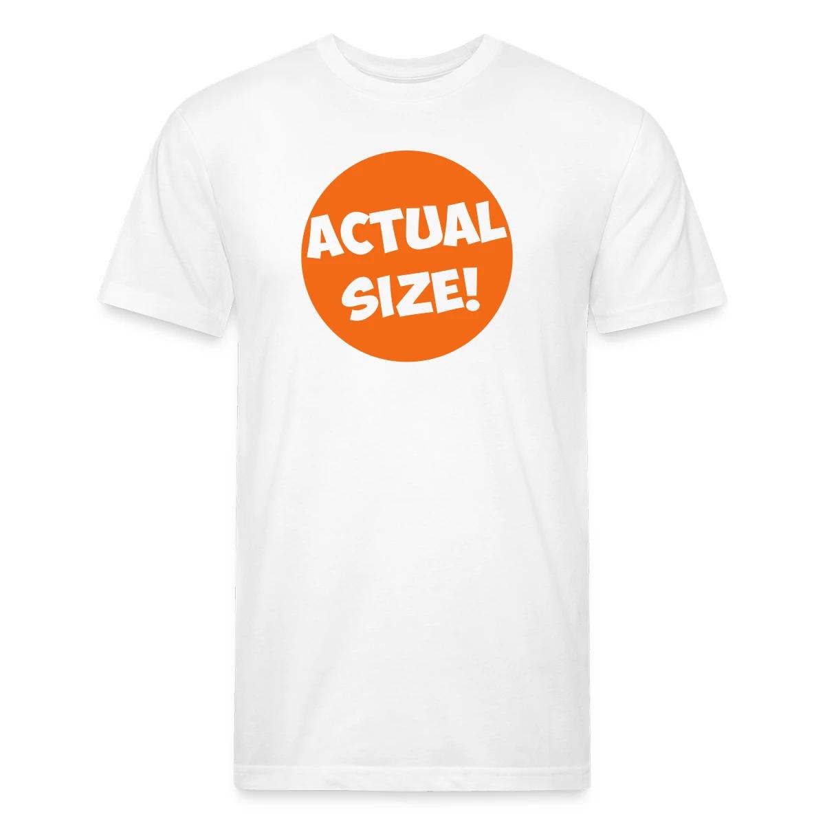 Actual size - Men's Fitted T-shirt