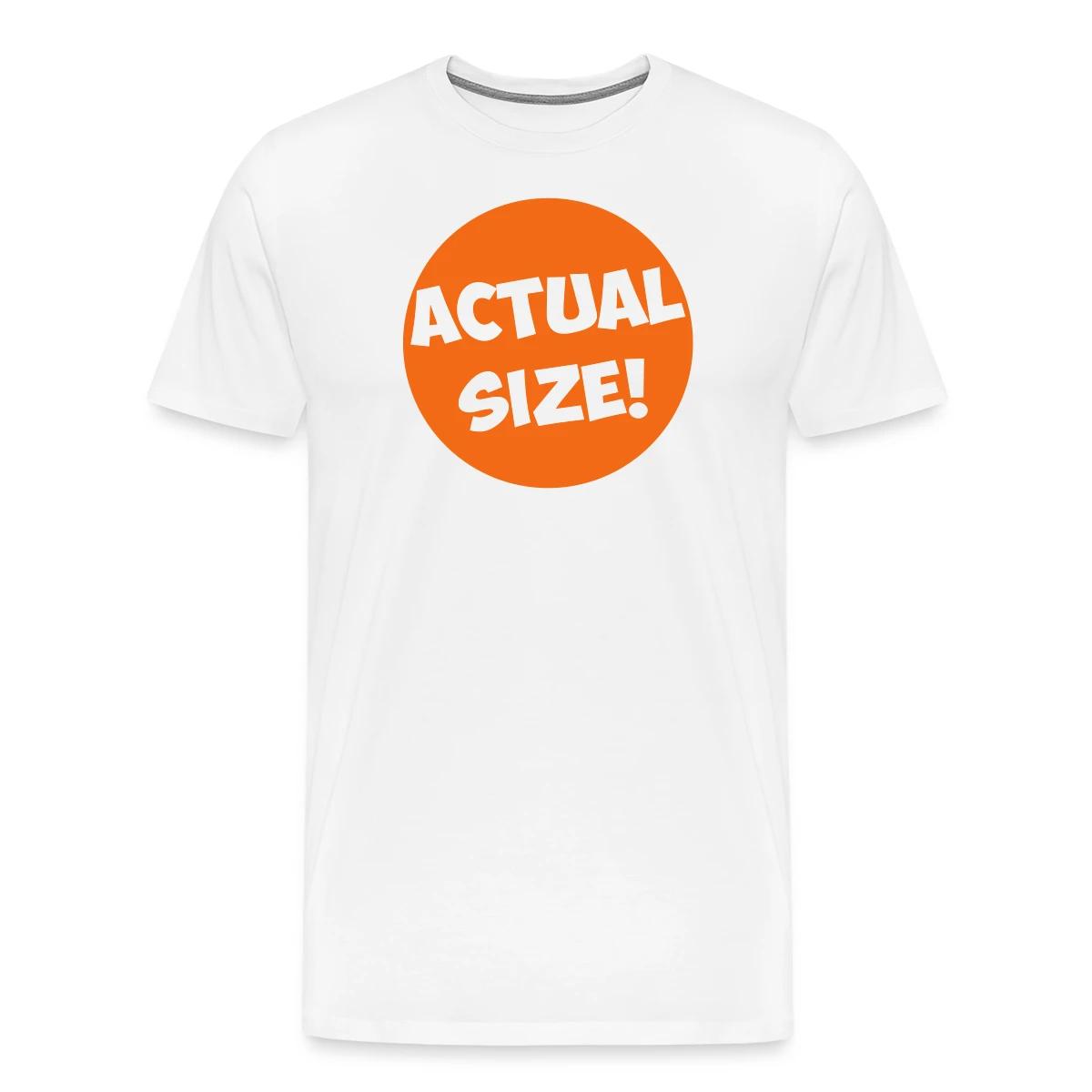 Actual size - Men's Premium T-shirt