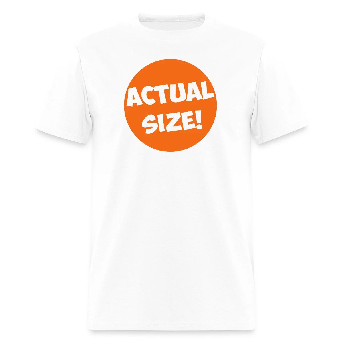 Actual size - Men's T-shirt