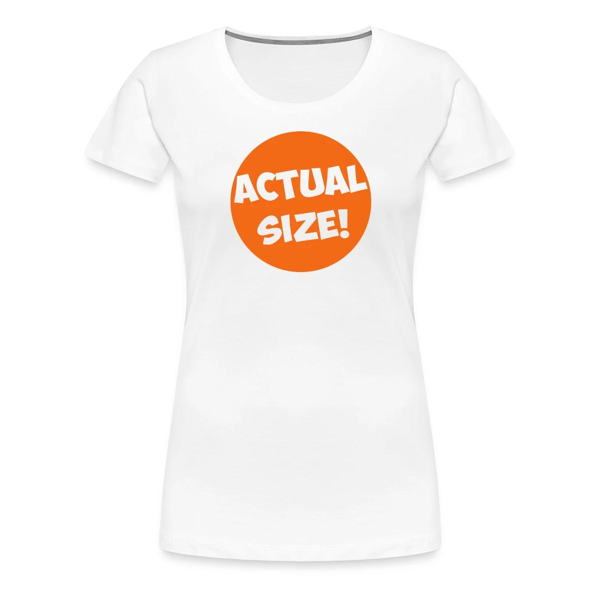Actual size - Women's Premium T-shirt