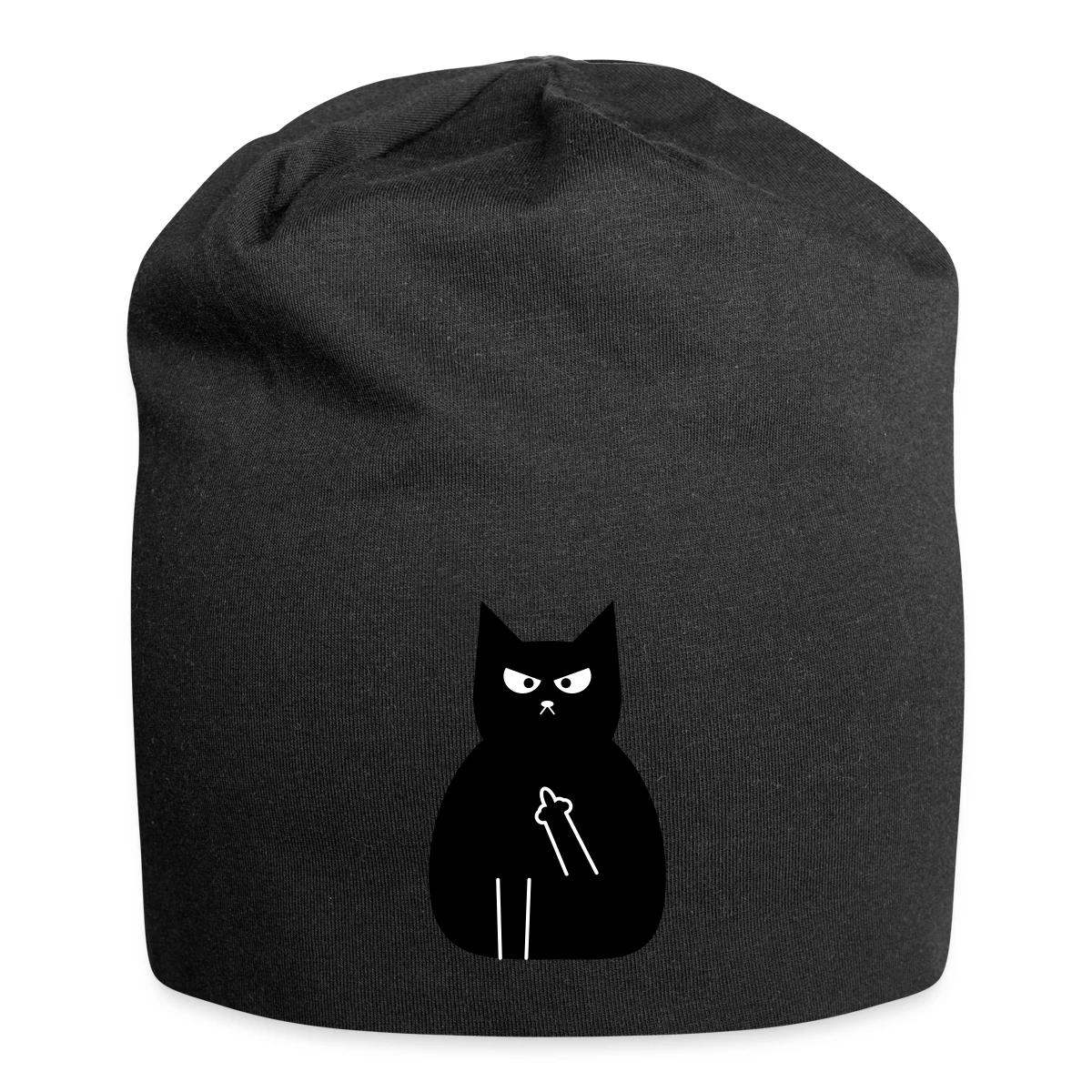 Angry black cat - Beanie