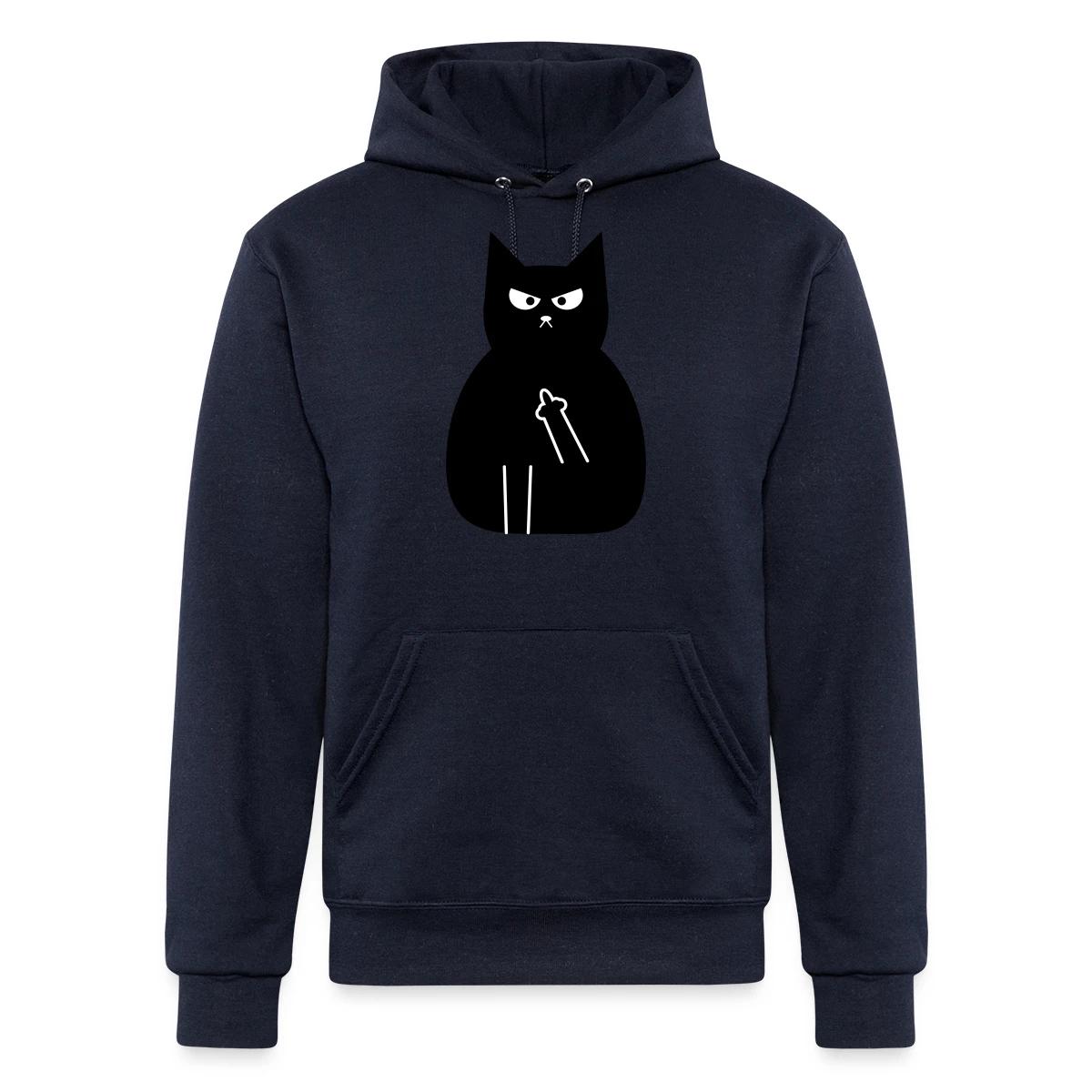 Angry black cat - Champion hoodie
