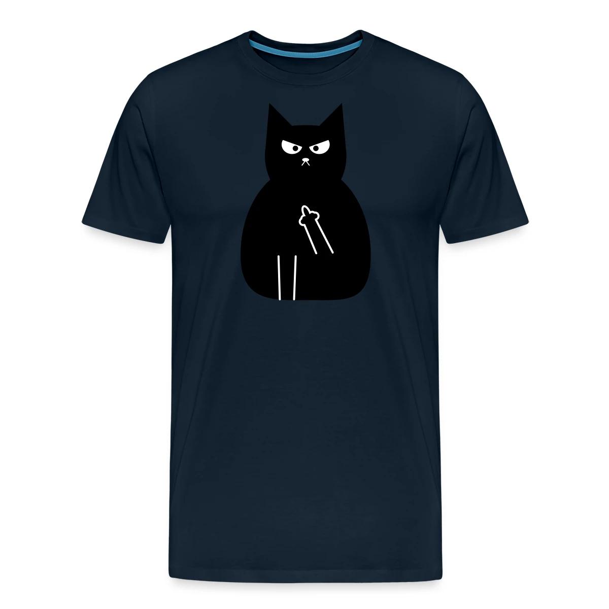 Angry black cat - Men's Premium T-shirt