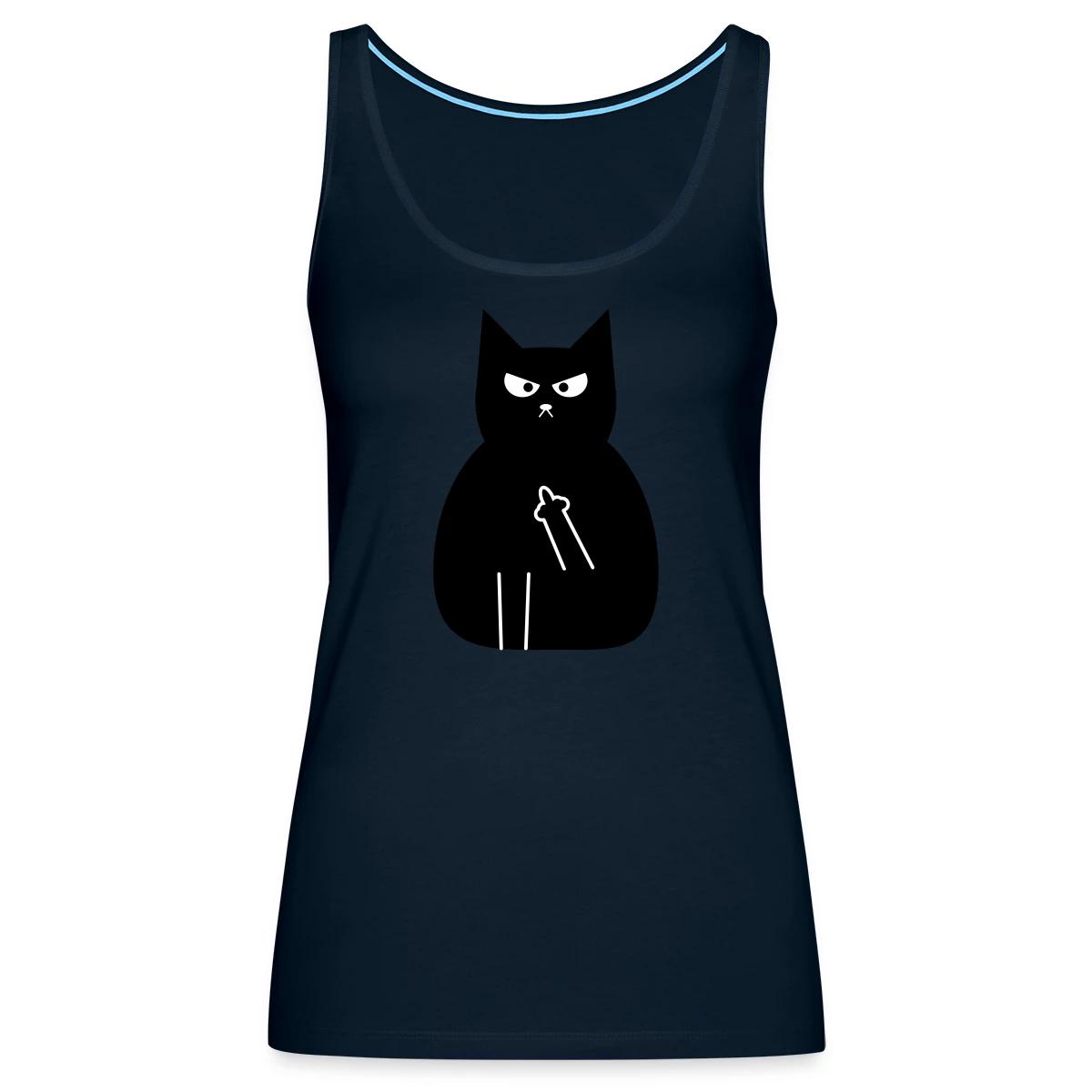 Angry black cat - Womens's Tank tops