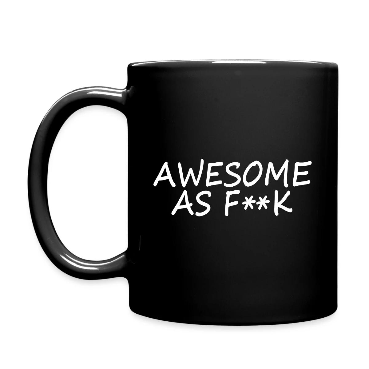 Awesome as f - Full color mug