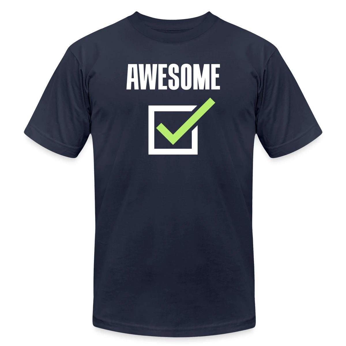 Awesome, check - Jersey T-shirt