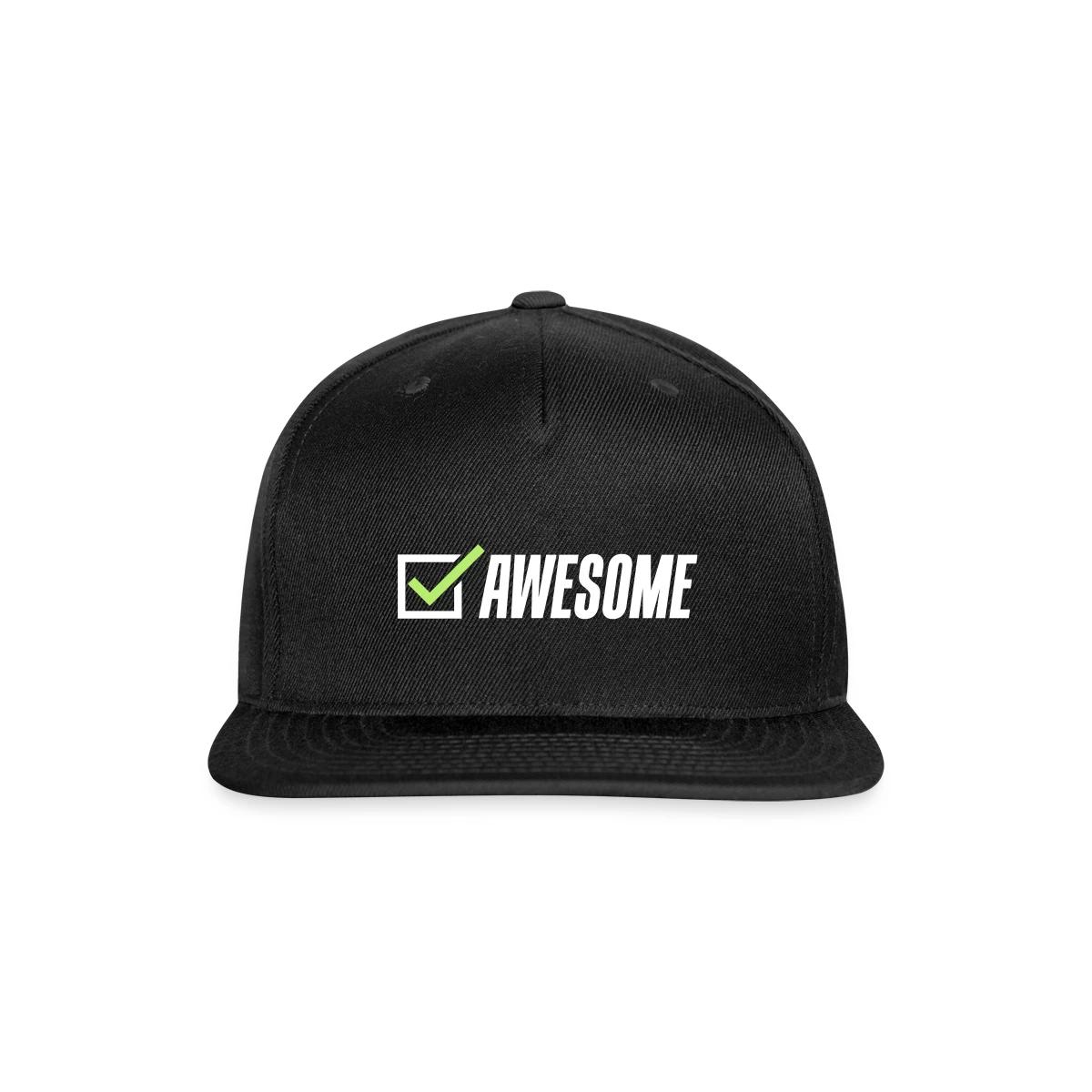 Awesome, check - Snapback cap