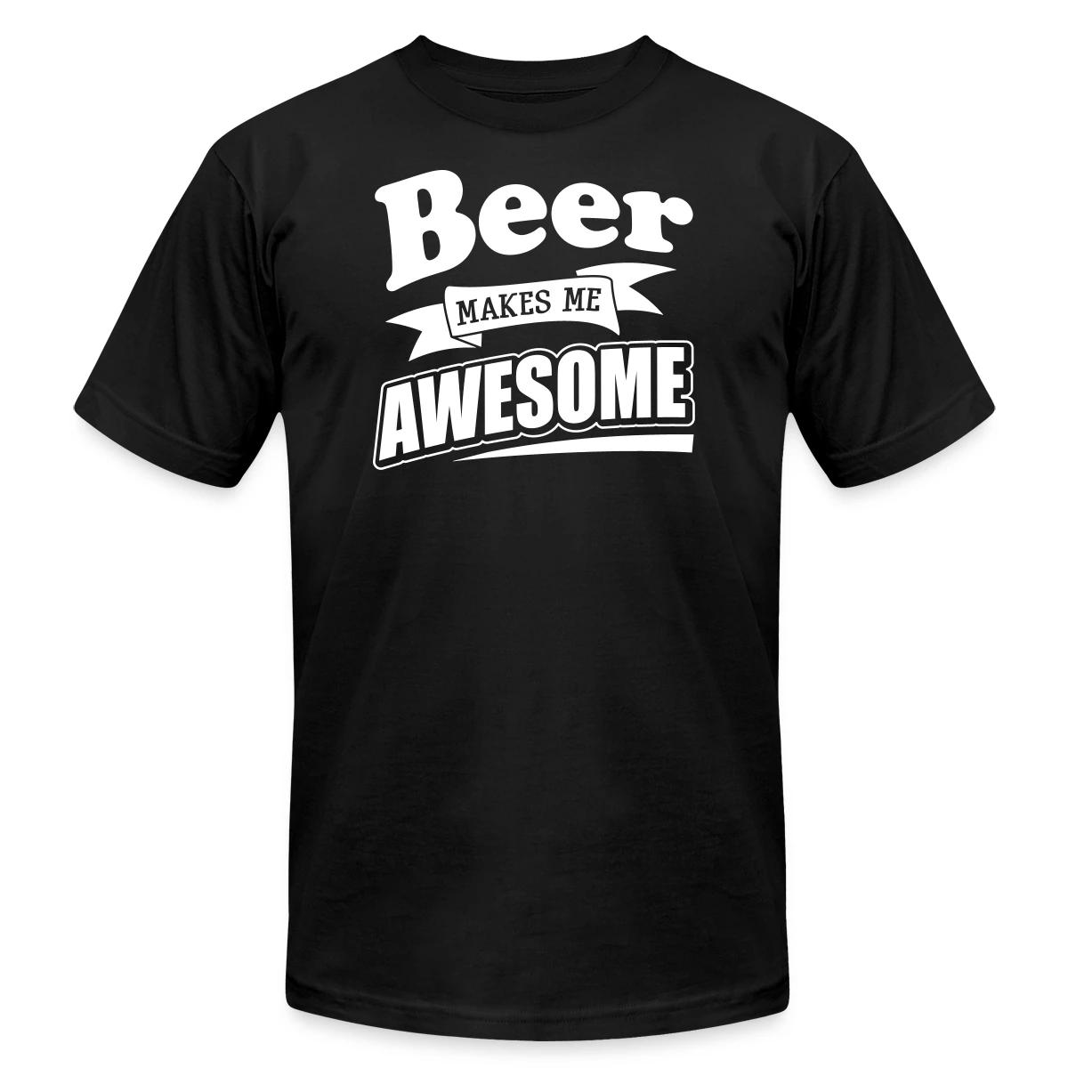 Beer makes me awesome - Jersey T-shirt