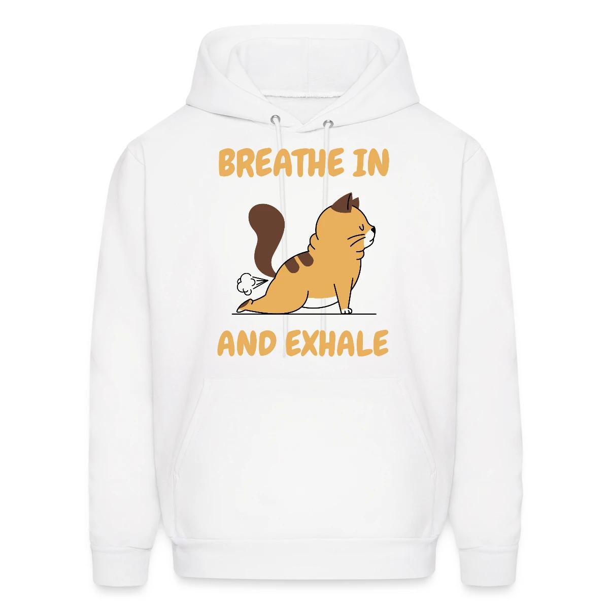 Breathe in and exhale - Men's hoodie