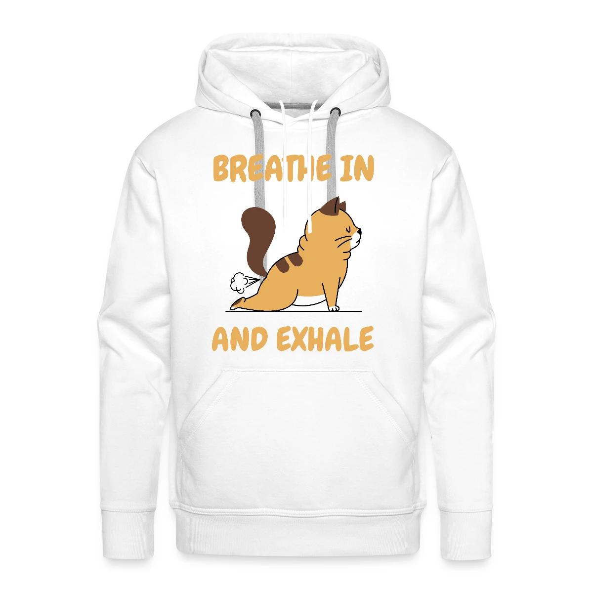 Breathe in and exhale - Men's Premium hoodie