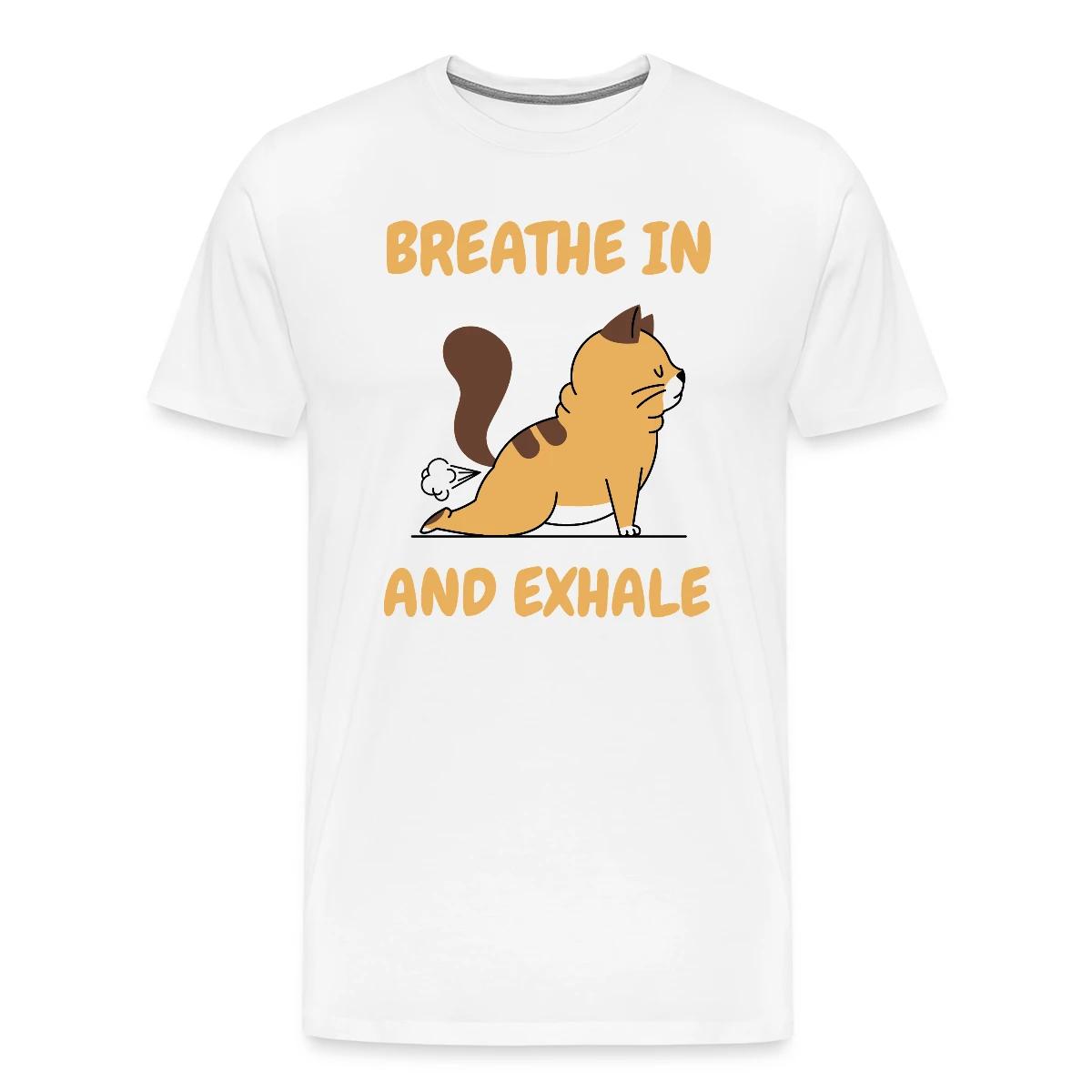 Breathe in and exhale - Men's Premium T-shirt