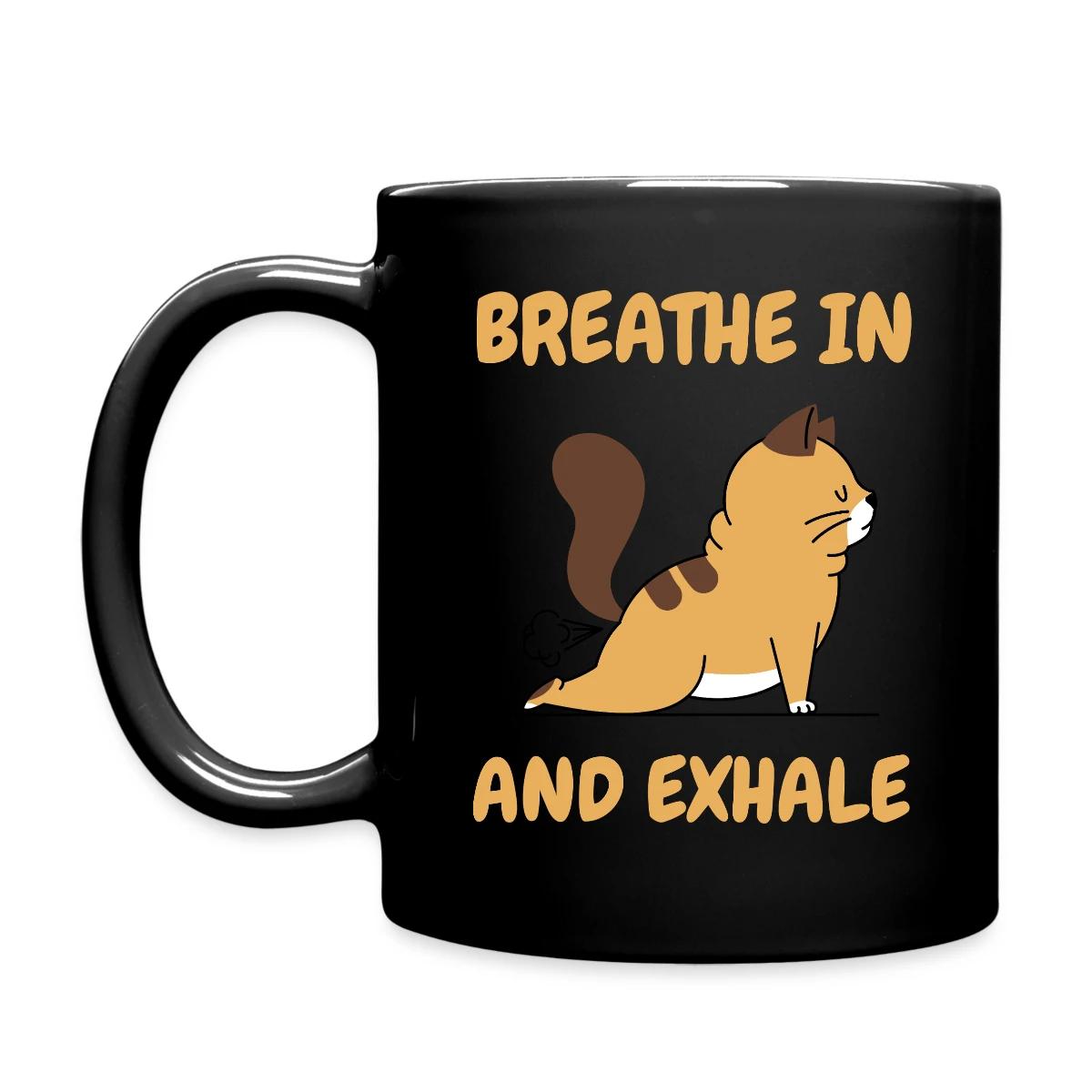 Breathe in and exhale - Full color mug