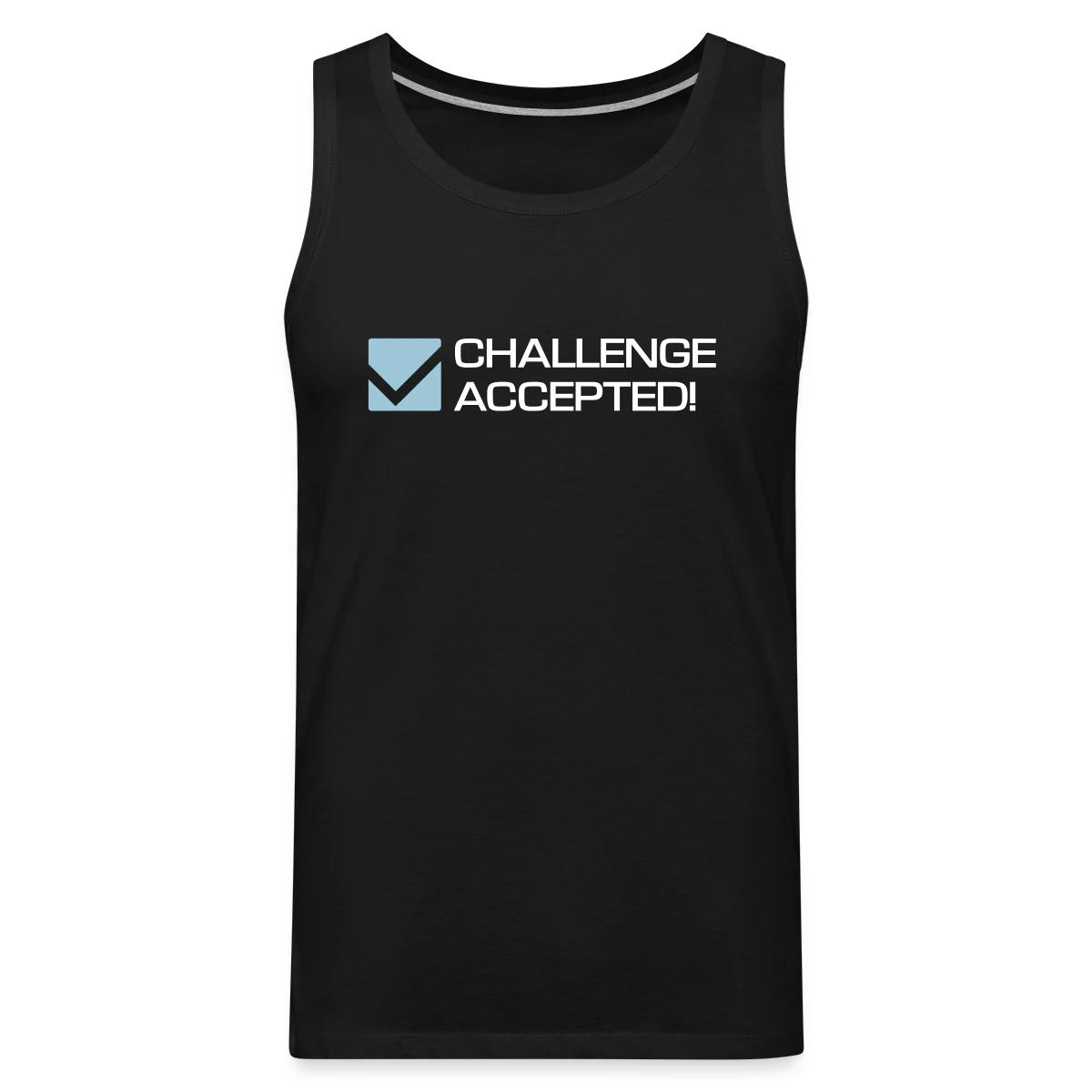 Challenge Accepted - Mens's Tank tops