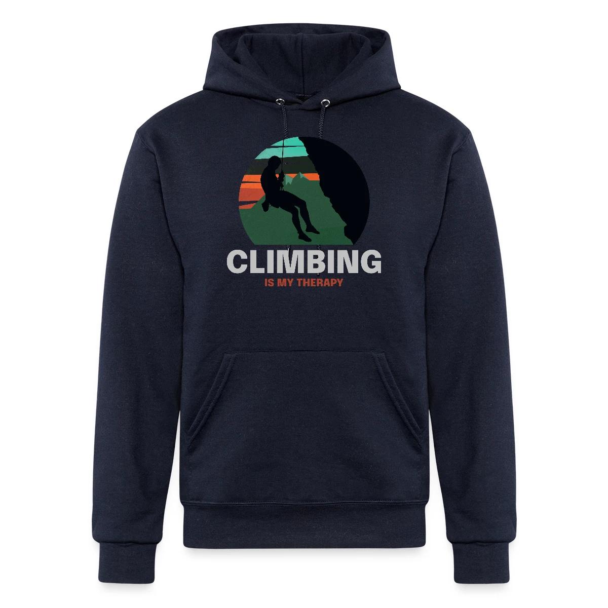 Climbing is my therapy - Champion hoodie