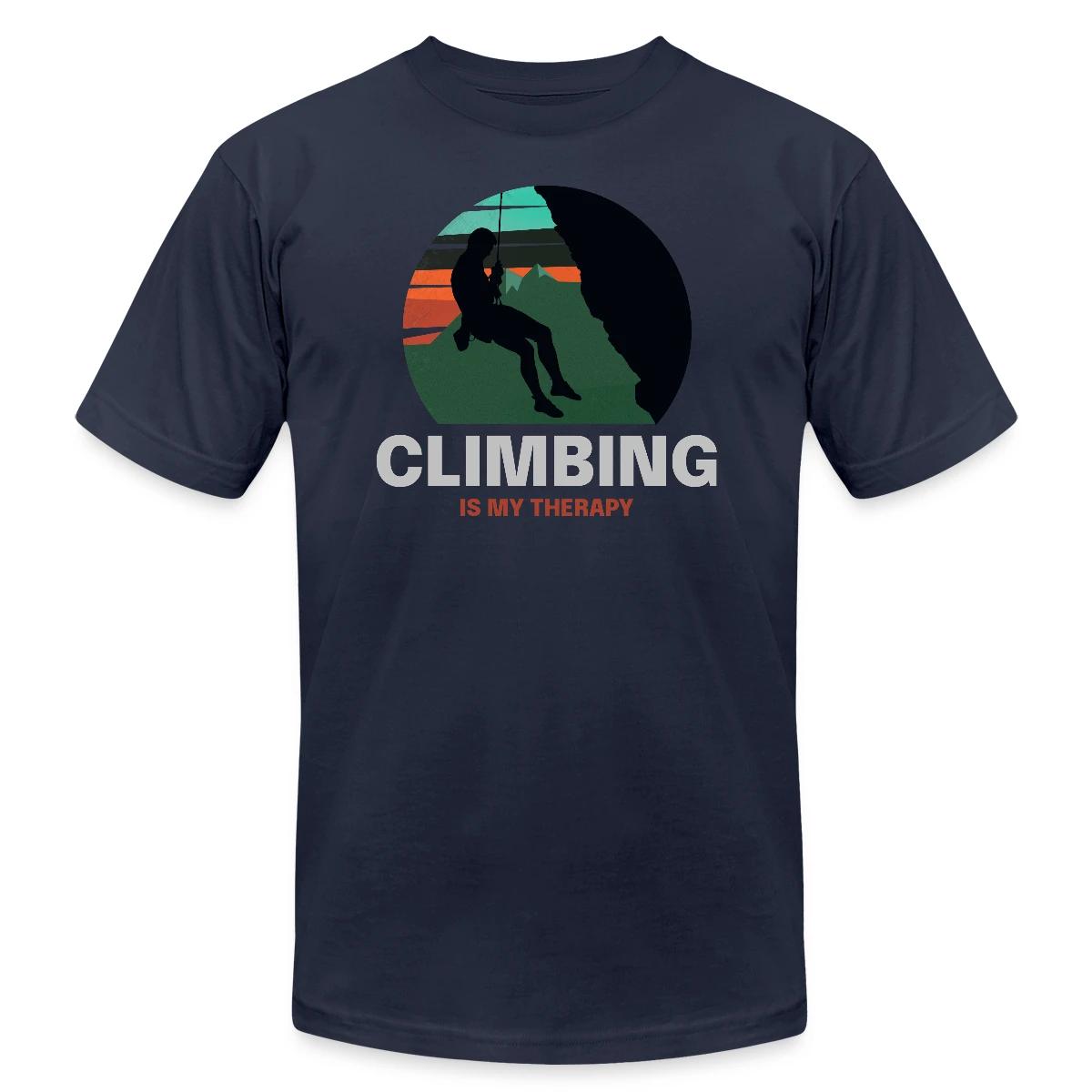 Climbing is my therapy - Jersey T-shirt