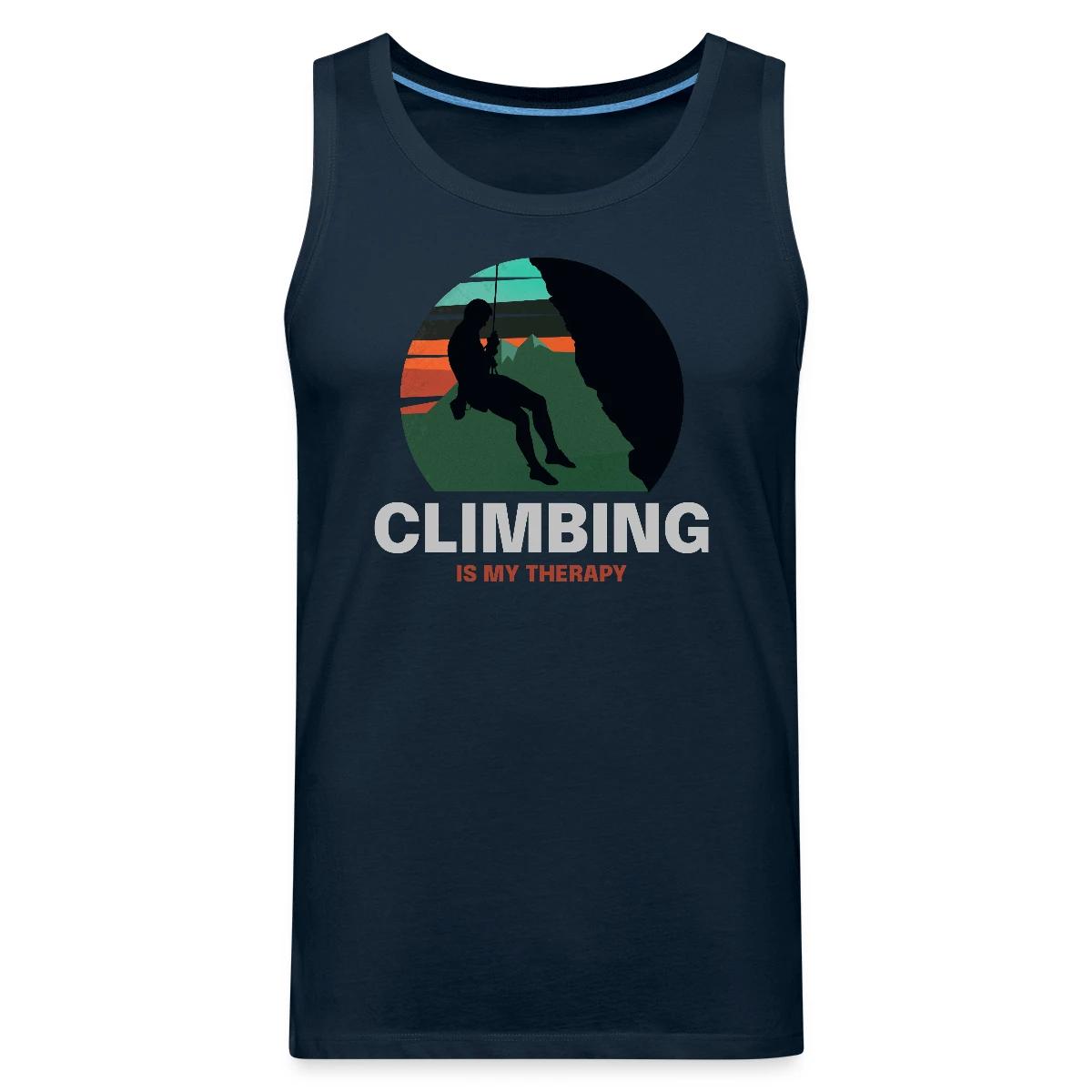 Climbing is my therapy - Mens's Tank tops