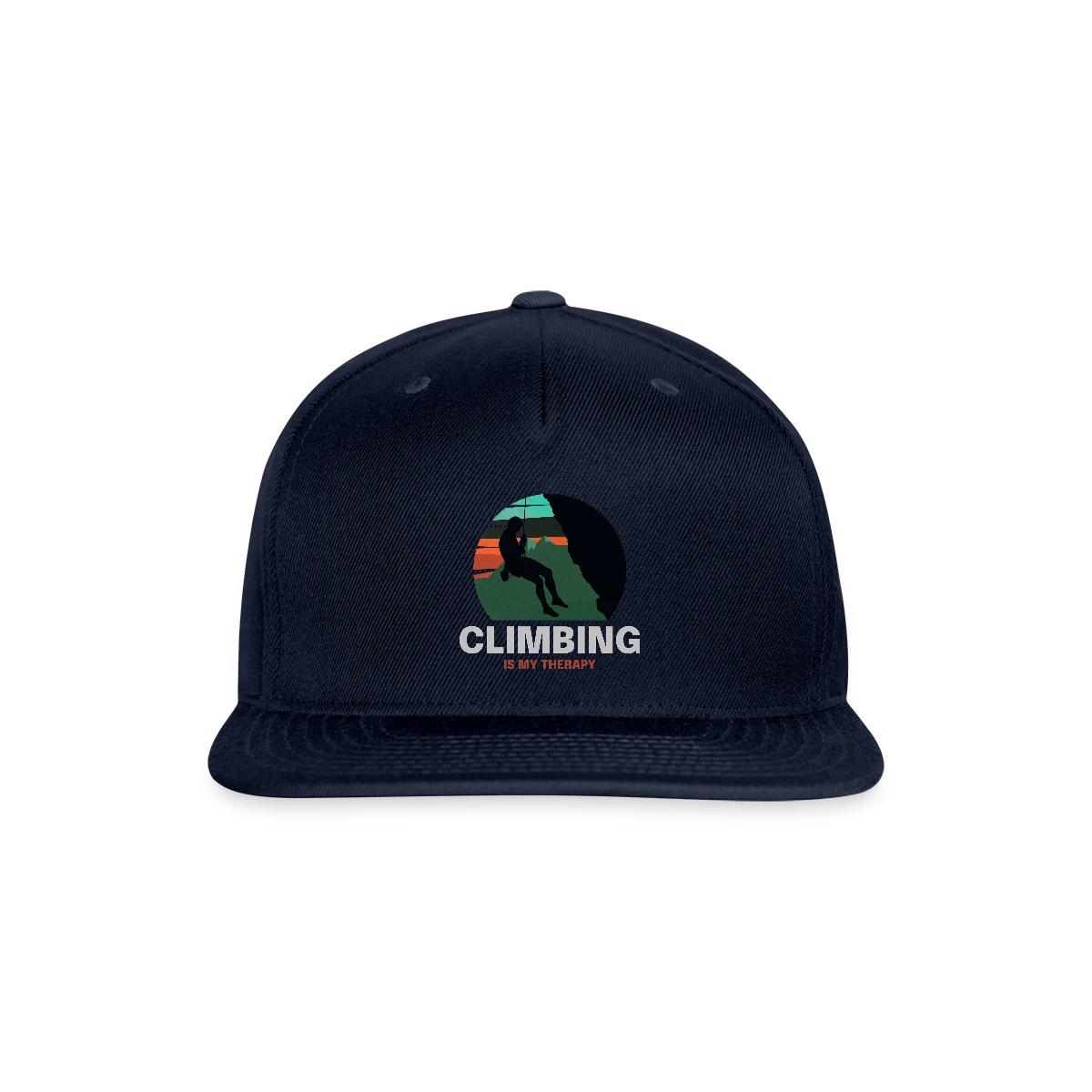 Climbing is my therapy - Snapback cap