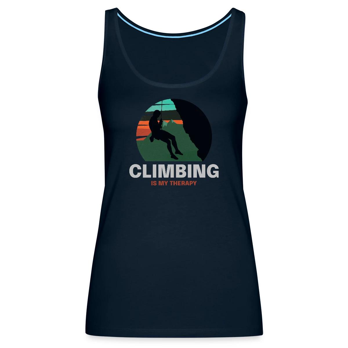 Climbing is my therapy - Womens's Tank tops