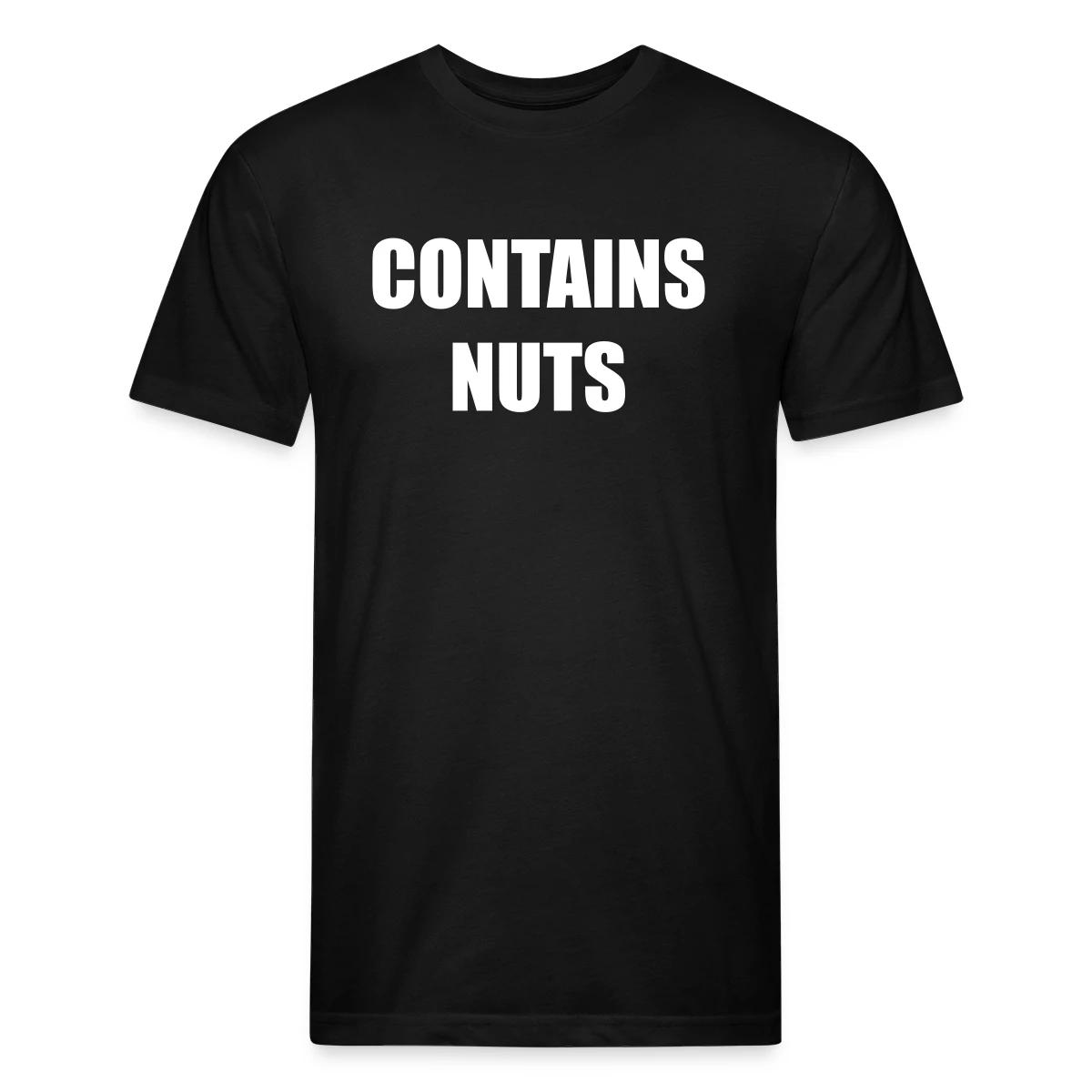 Contains nuts - Men's Fitted T-shirt