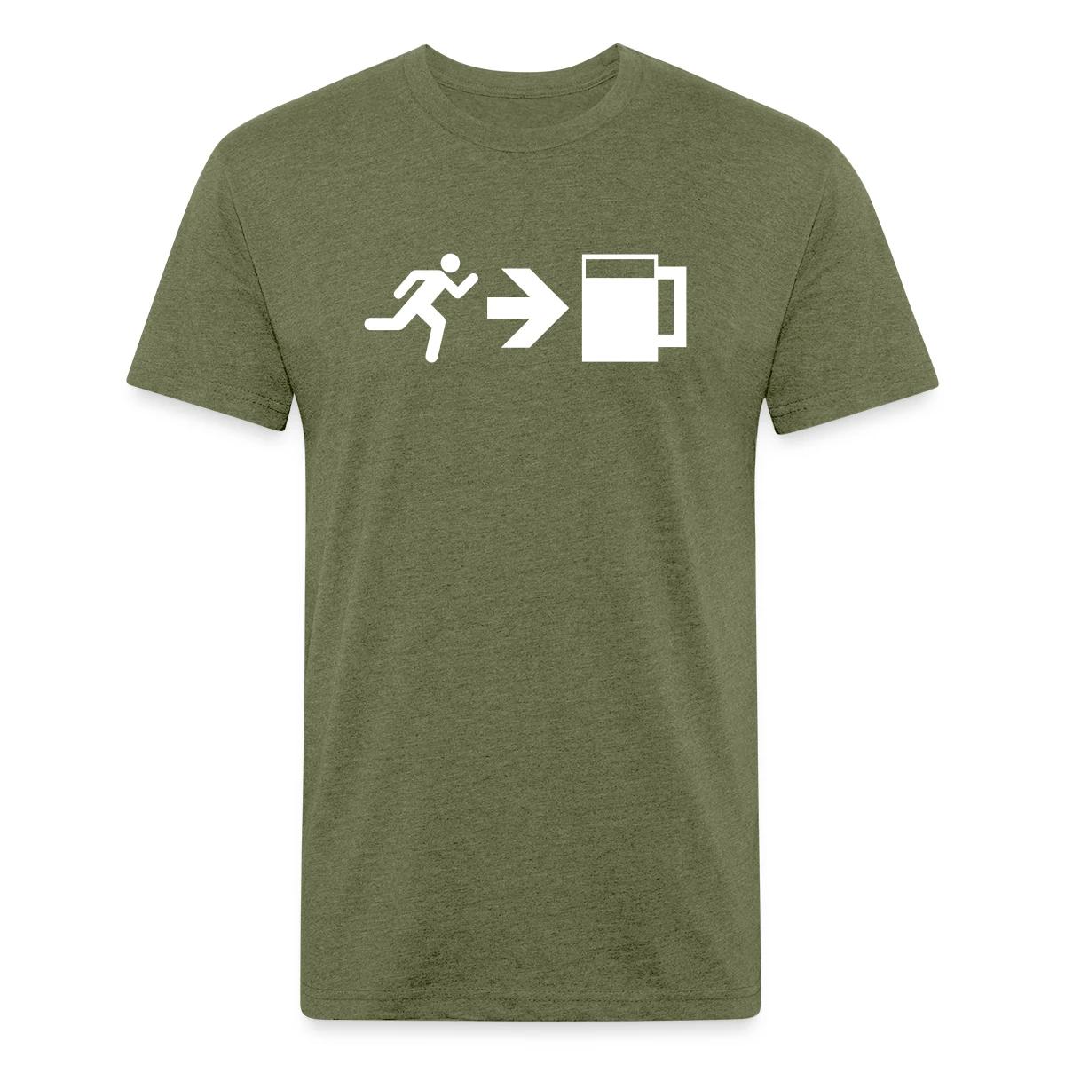 Emergency Beer Exit - Men's Fitted T-shirt