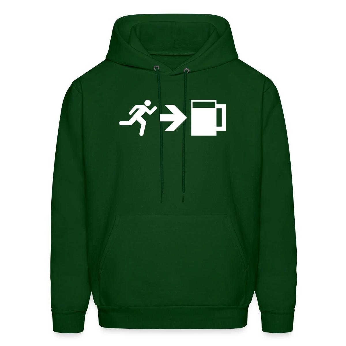 Emergency Beer Exit - Men's hoodie