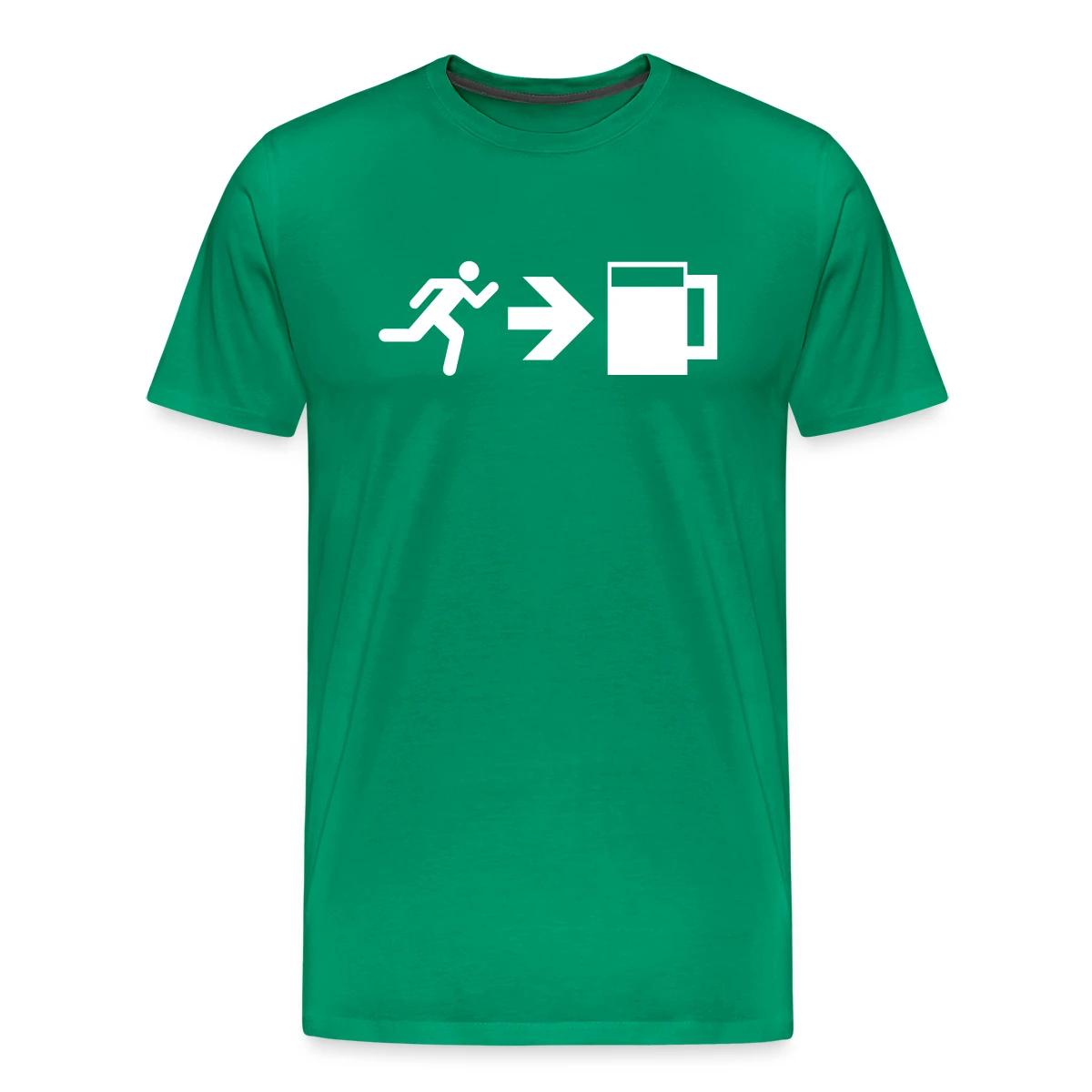 Emergency Beer Exit - Men's Premium T-shirt