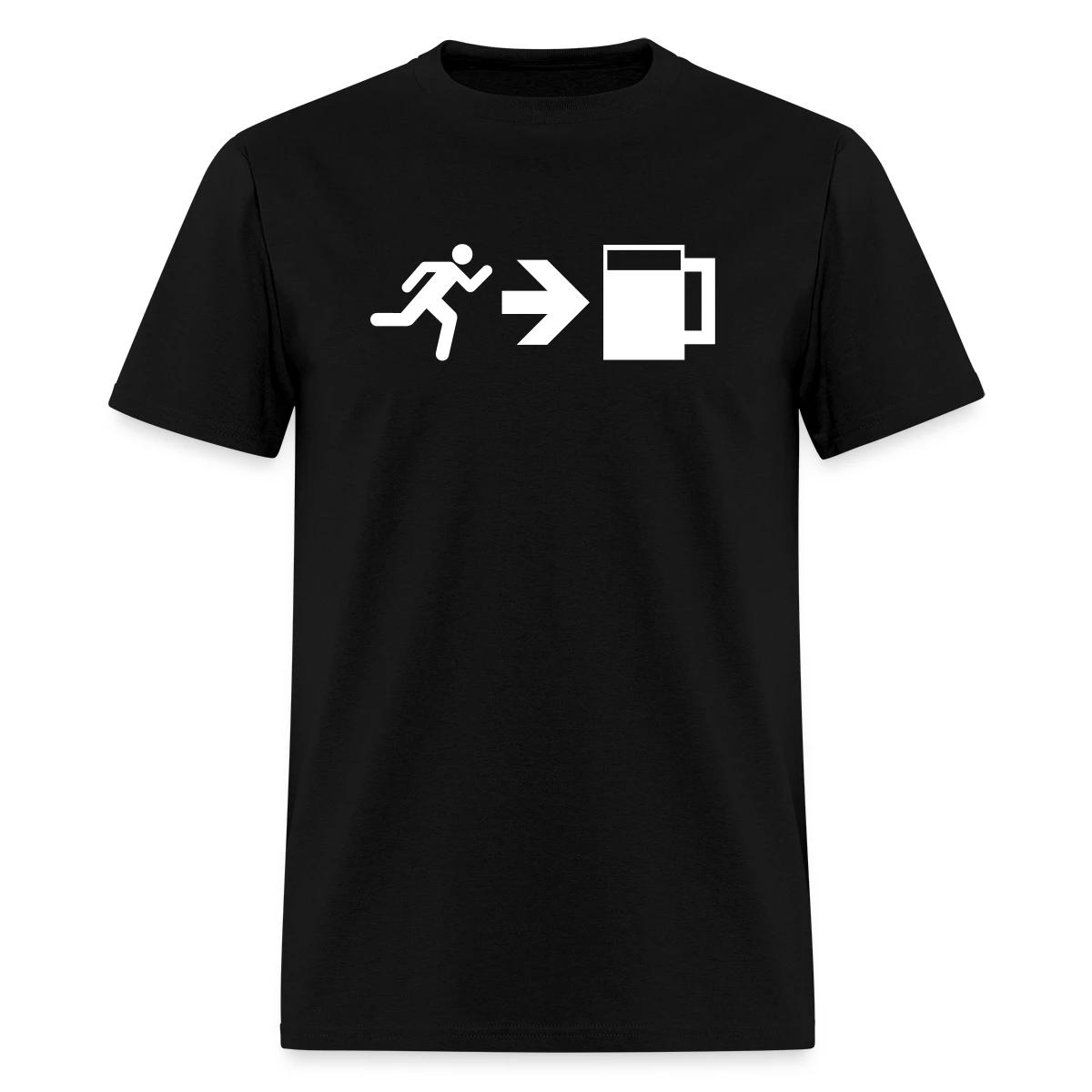 Emergency Beer Exit - Men's T-shirt
