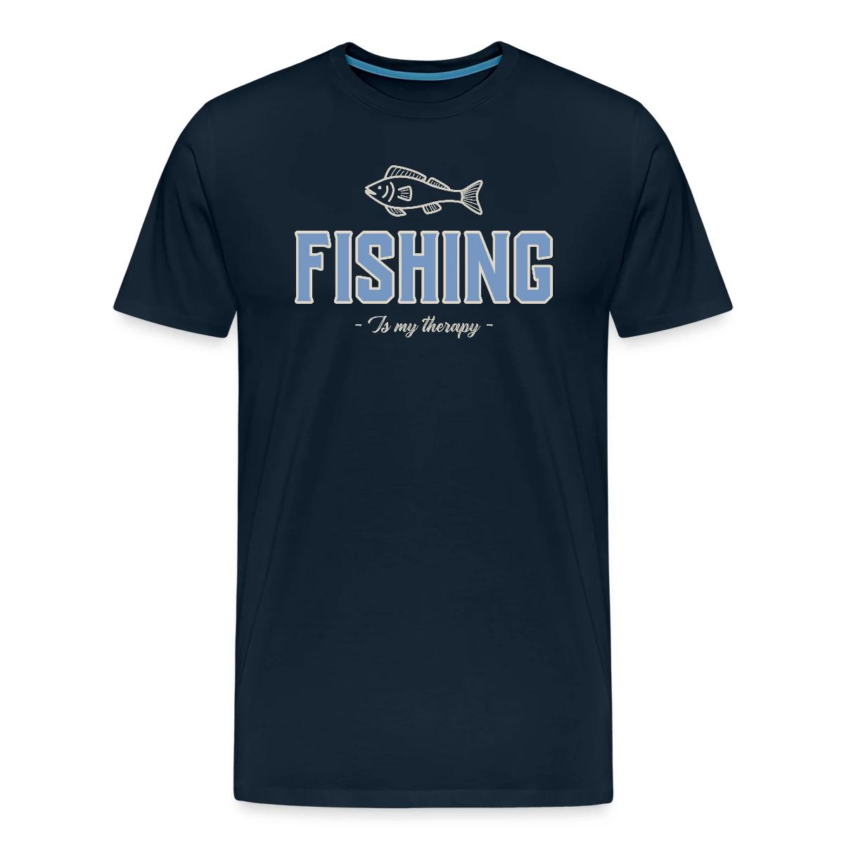 Fishing is my therapy - Men's Premium T-shirt