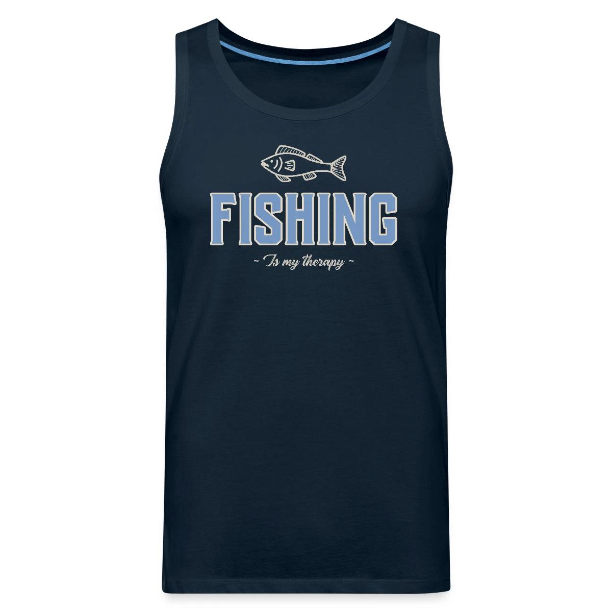 Fishing is my therapy - Mens's Tank tops