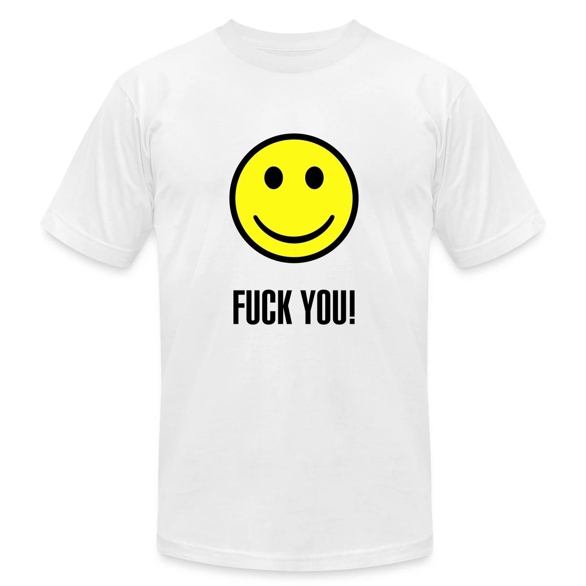 Fuck you smiley - Jersey T-shirt