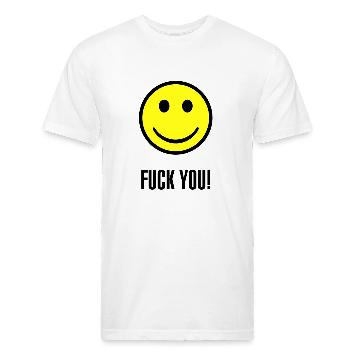 Fuck you smiley - Men's Fitted T-shirt