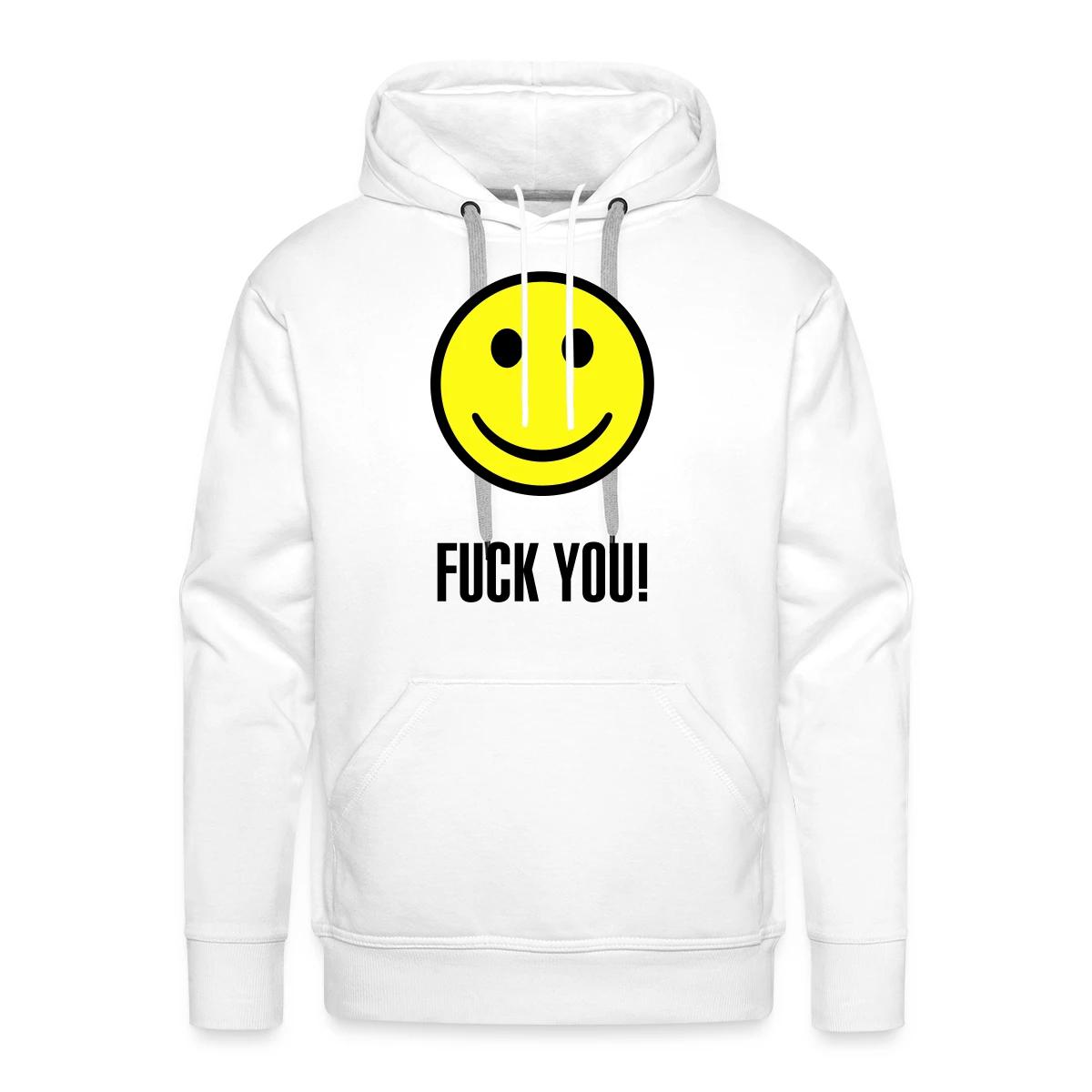 Fuck you smiley - Men's Premium hoodie
