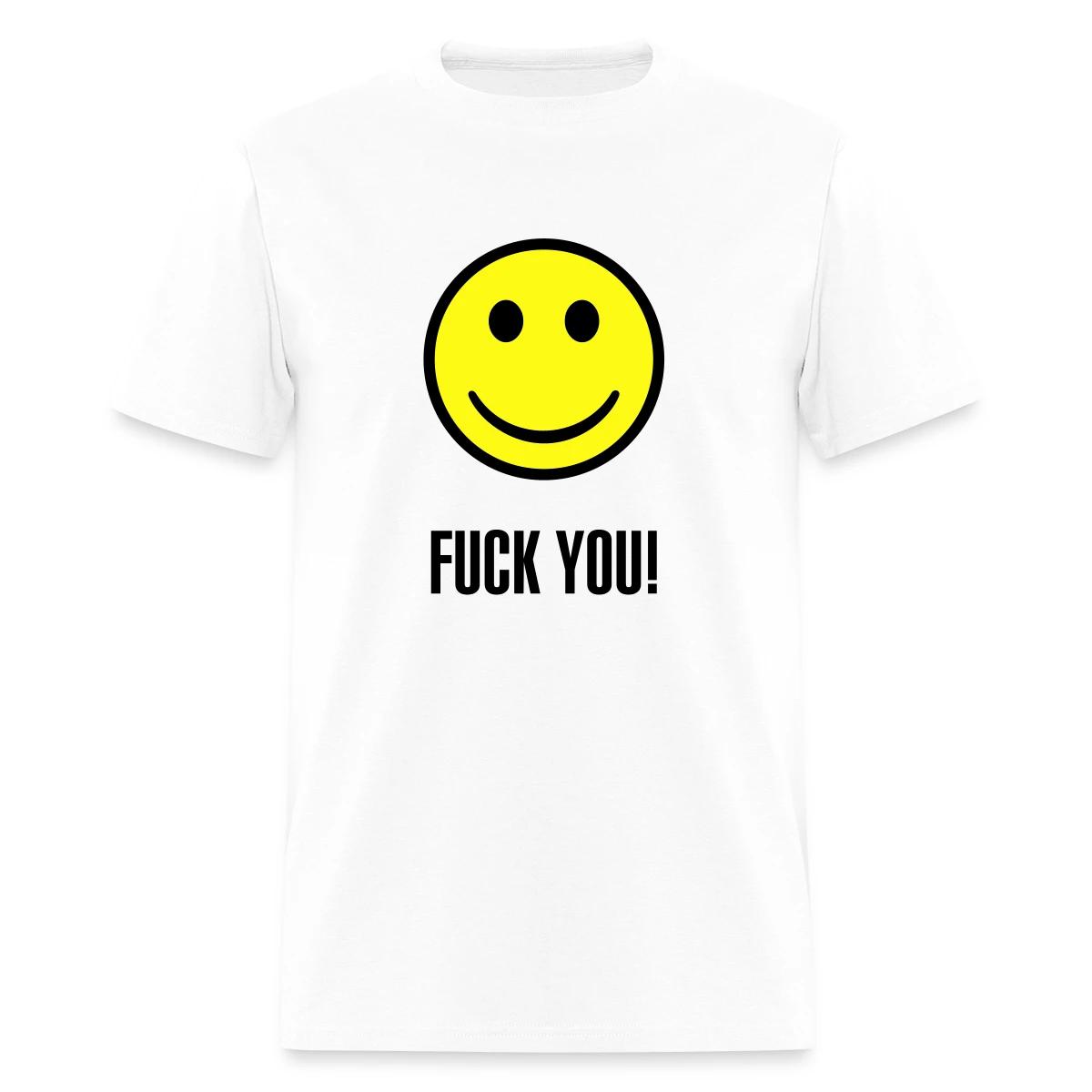 Fuck you smiley - Men's T-shirt