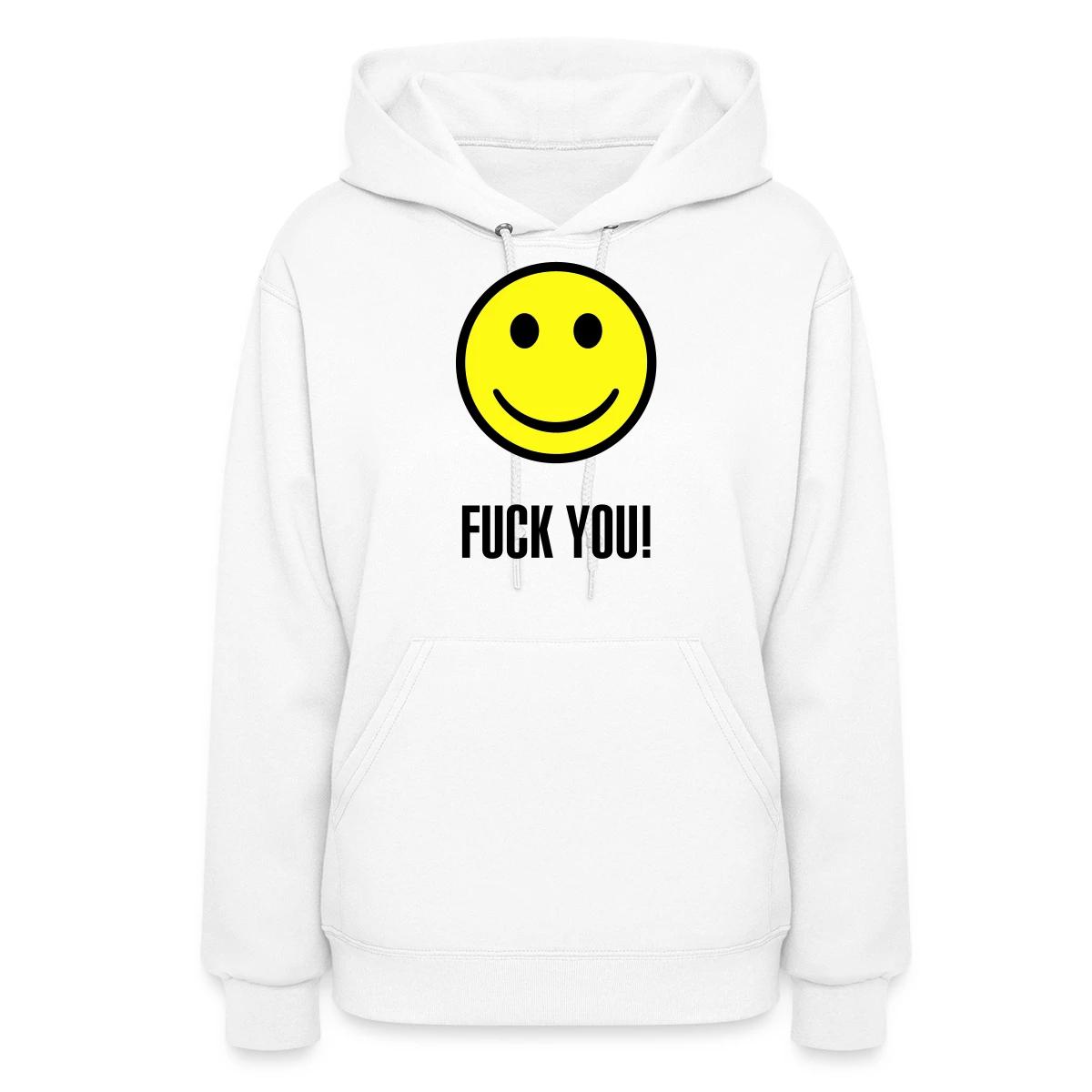 Fuck you smiley - Women's hoodies