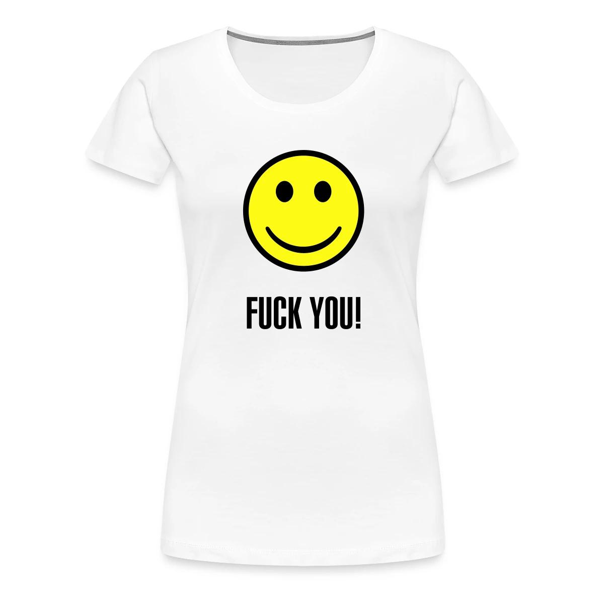 Fuck you smiley - Women's Premium T-shirt
