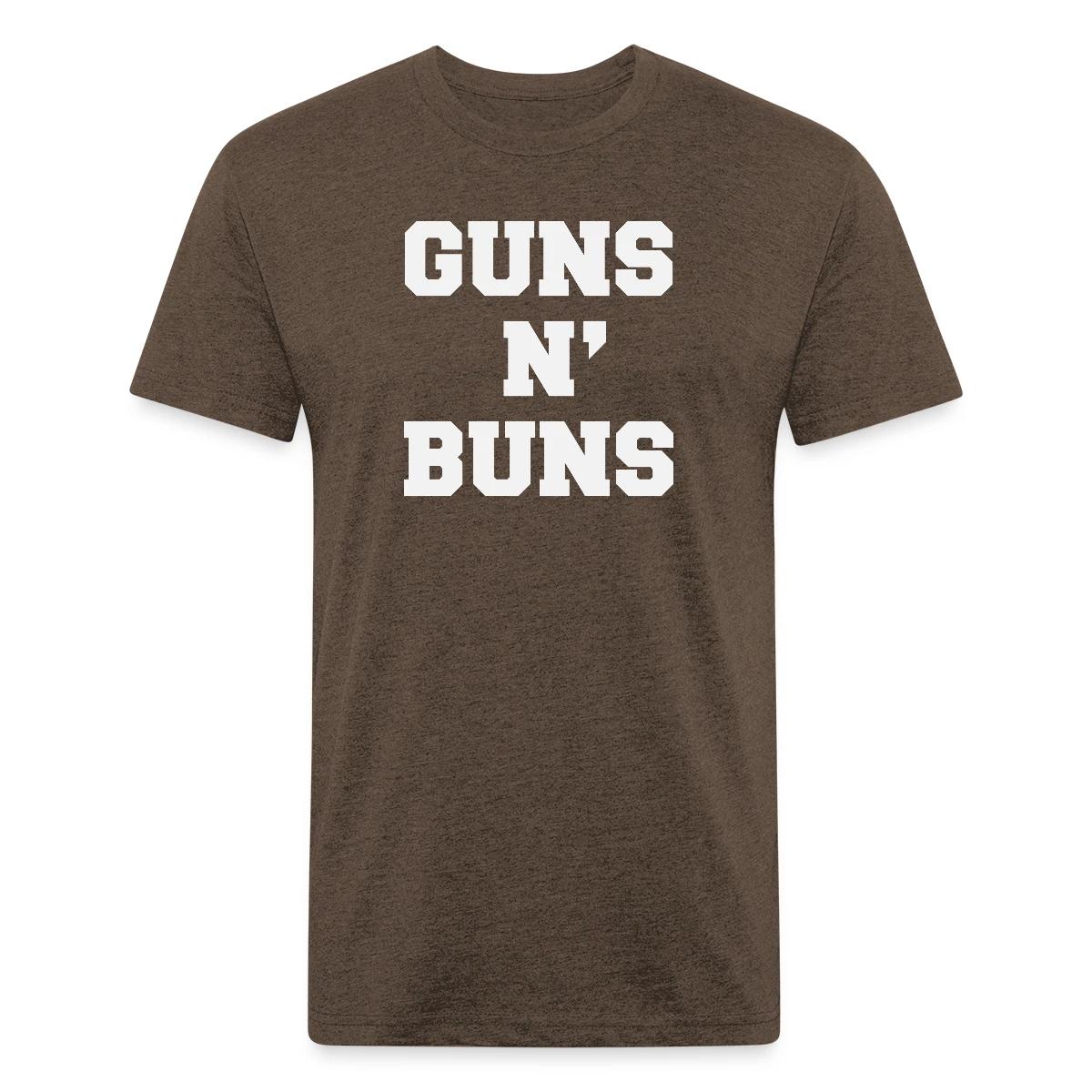 Guns N' Buns - Men's Fitted T-shirt