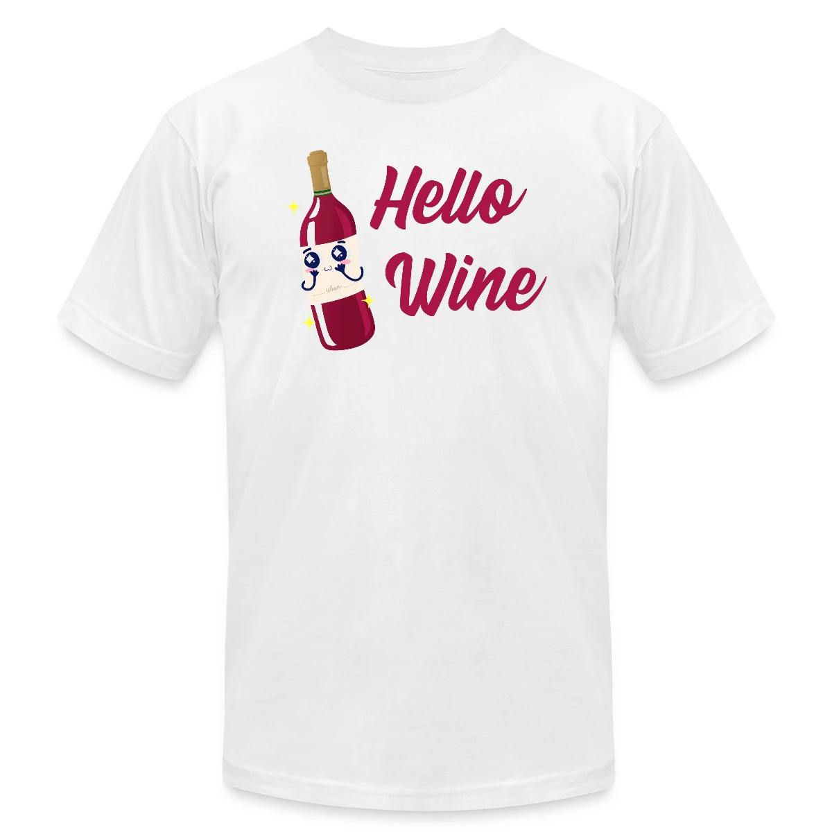 Hello wine - Jersey T-shirt