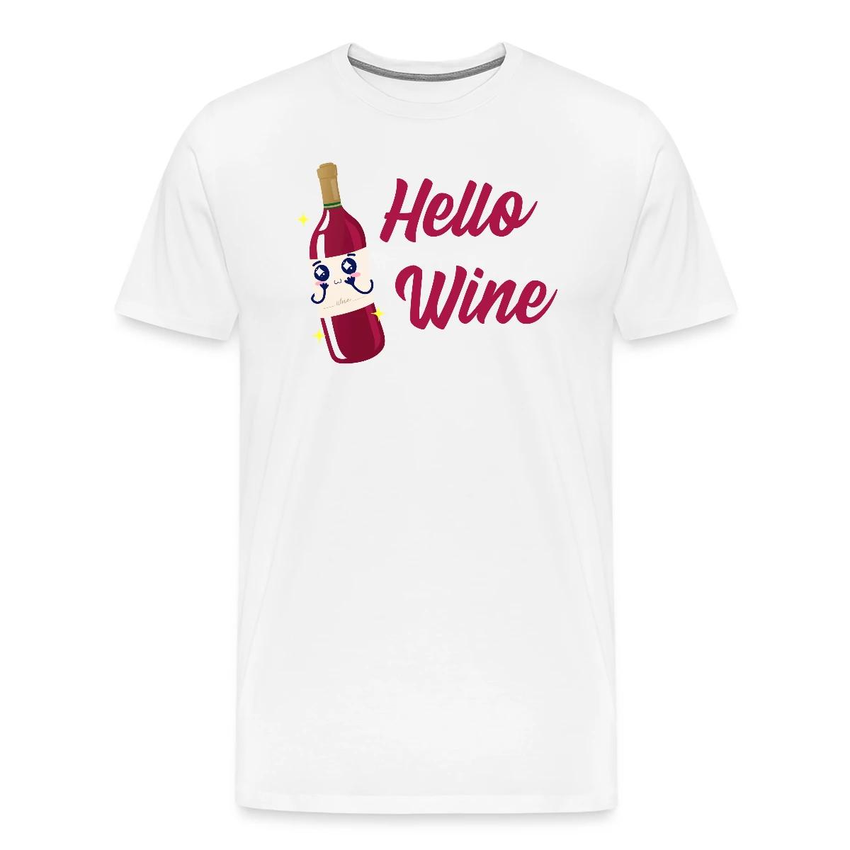 Hello wine - Men's Premium T-shirt