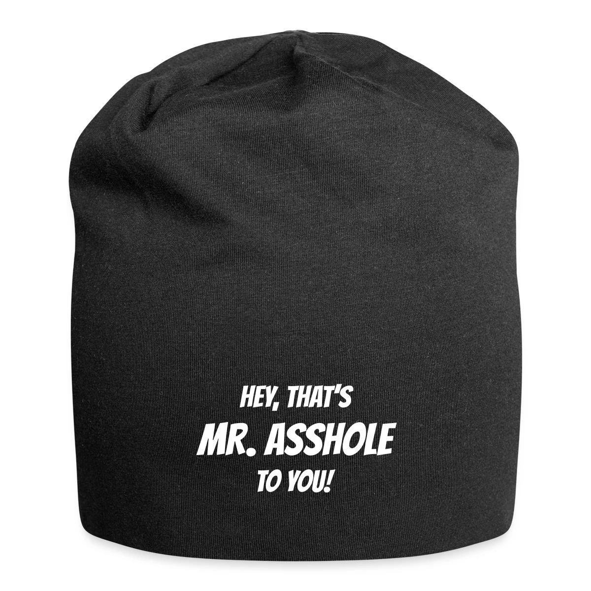 Hey, that's Mr. Asshole to you! - Beanie