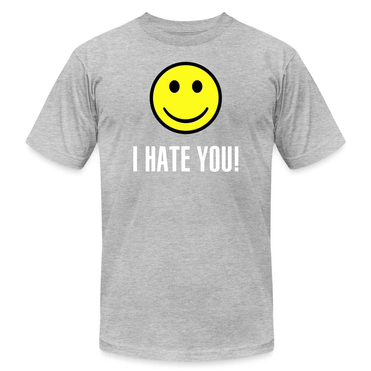 I hate you smile - Jersey T-shirt