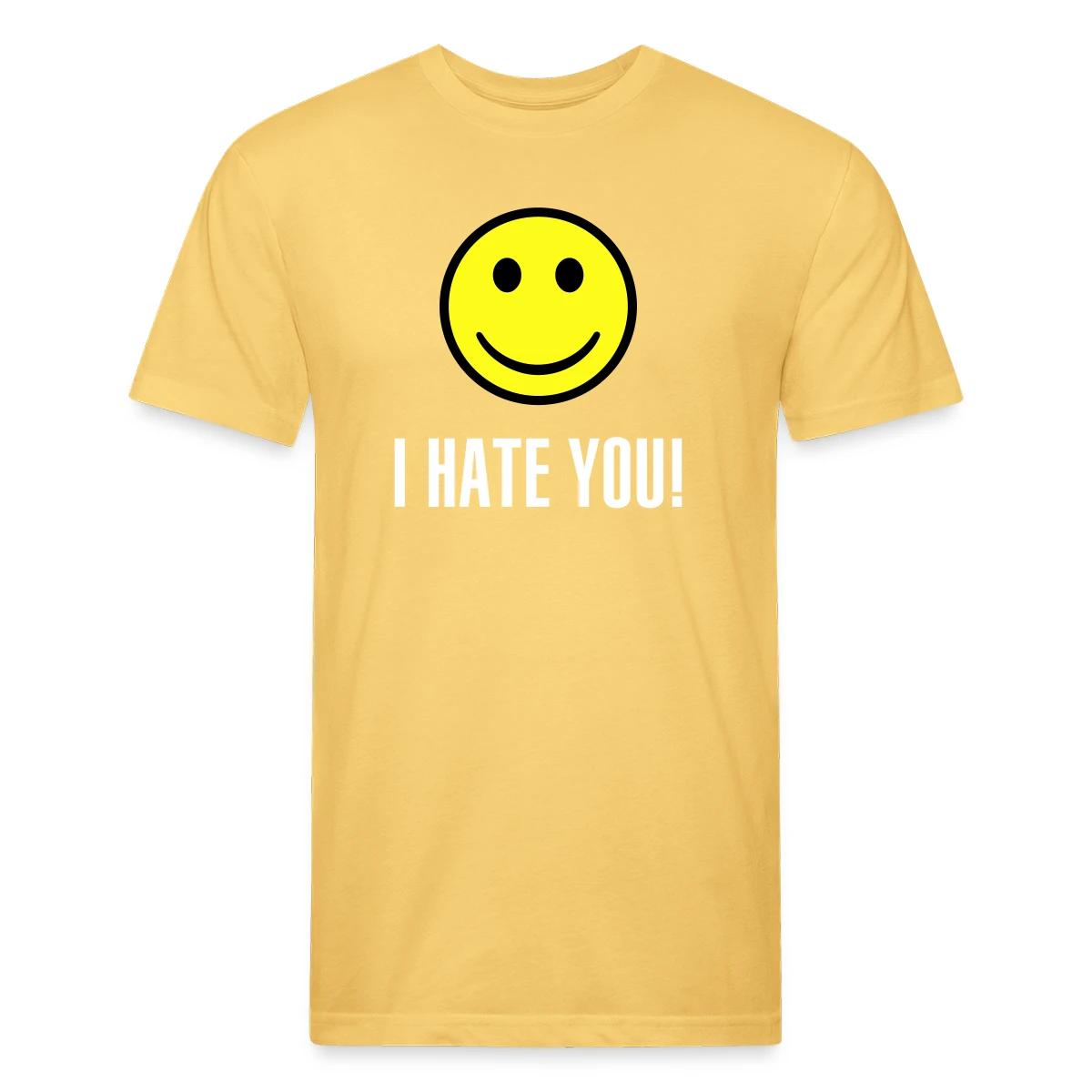 I hate you smile - Men's Fitted T-shirt