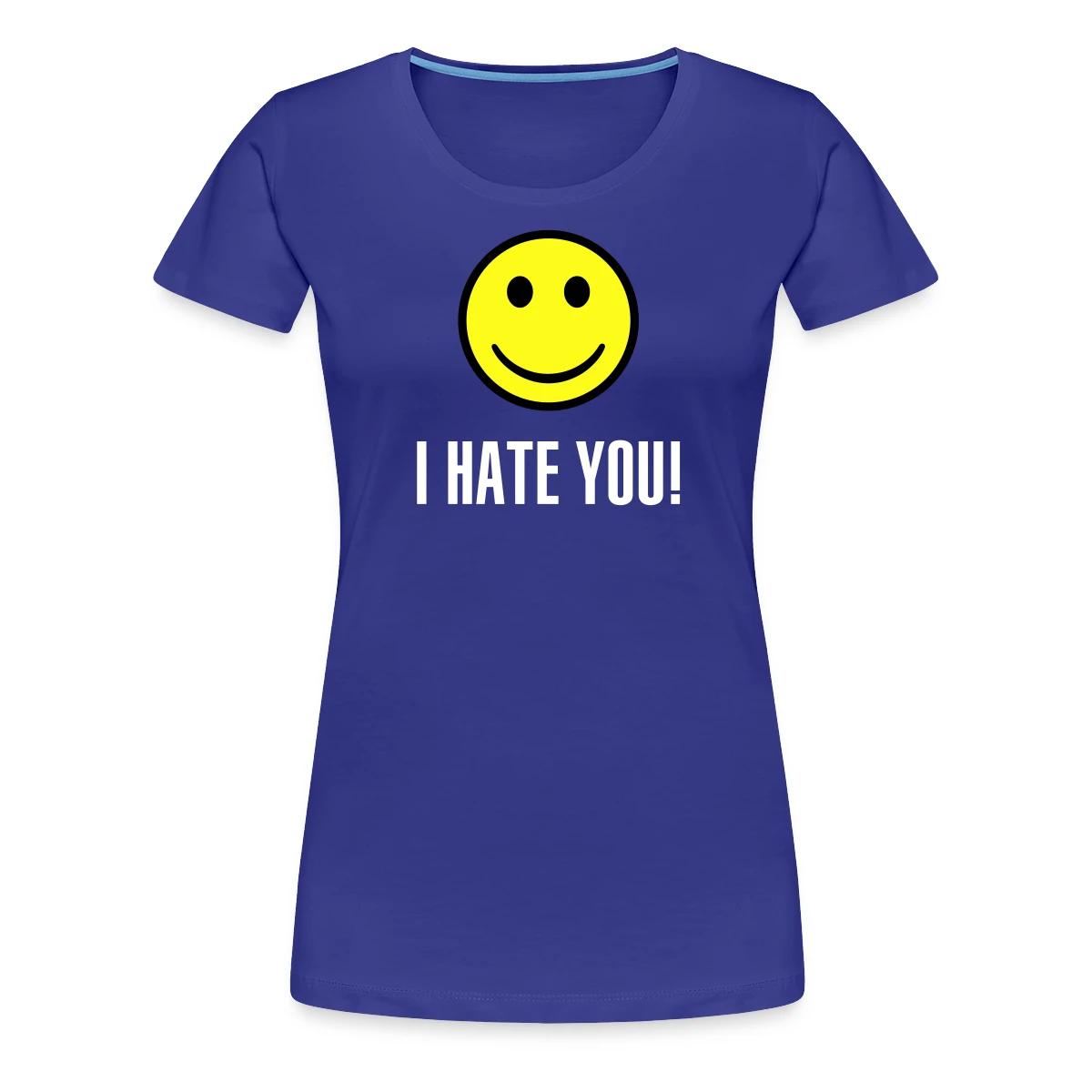 I hate you smile - Women's Premium T-shirt