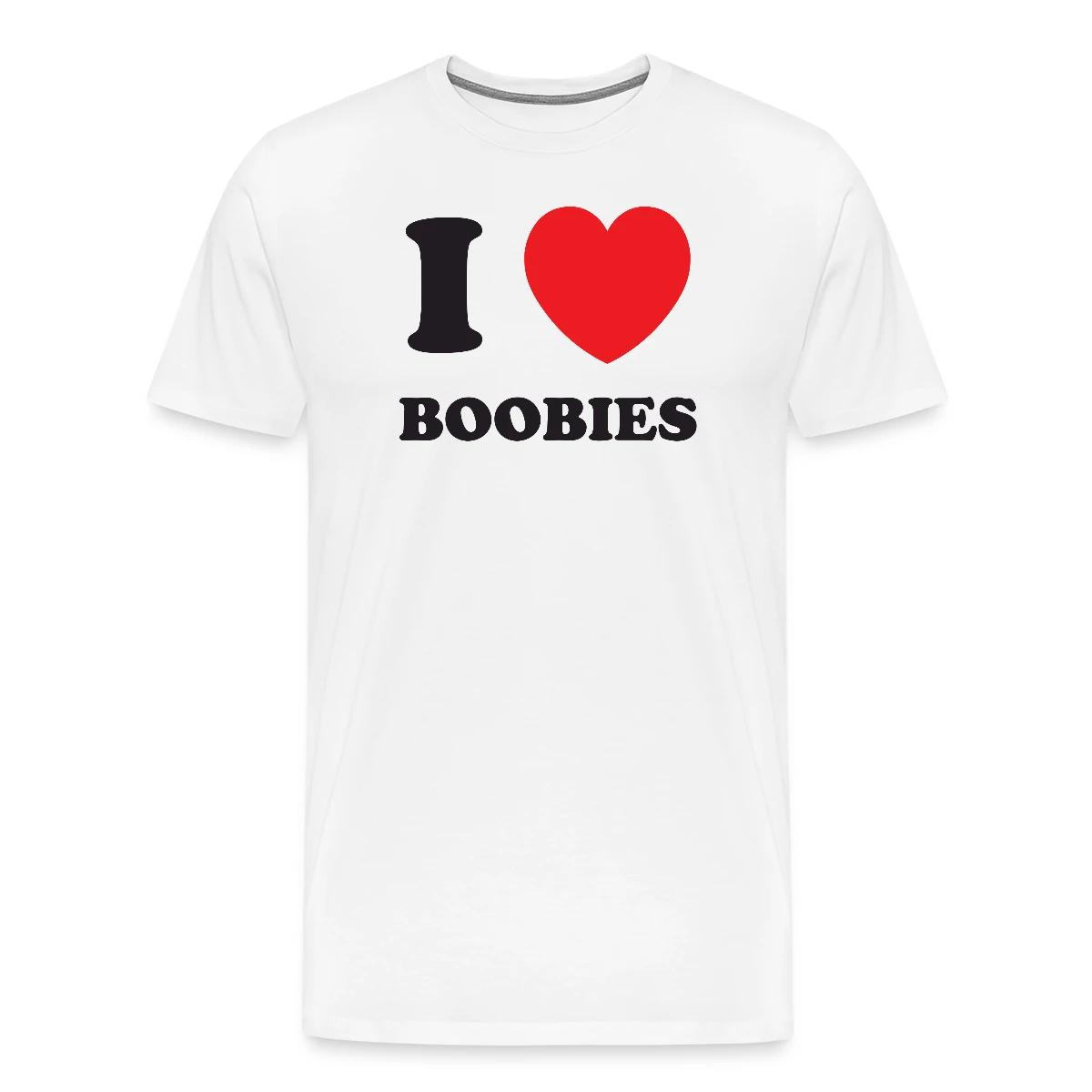 I love boobies - Men's Premium T-shirt