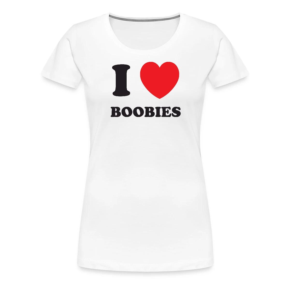 I love boobies - Women's Premium T-shirt