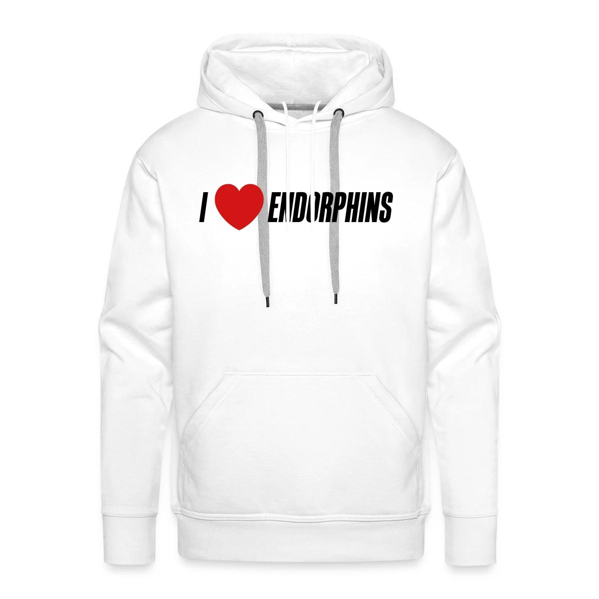 I love endorphins - Men's Premium hoodie