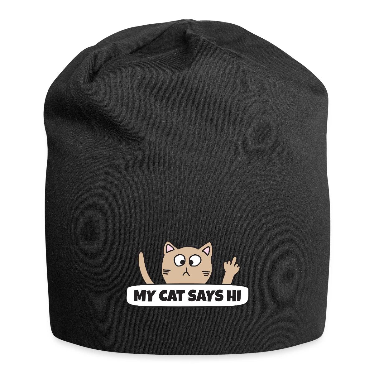 My cat says hi - Beanie