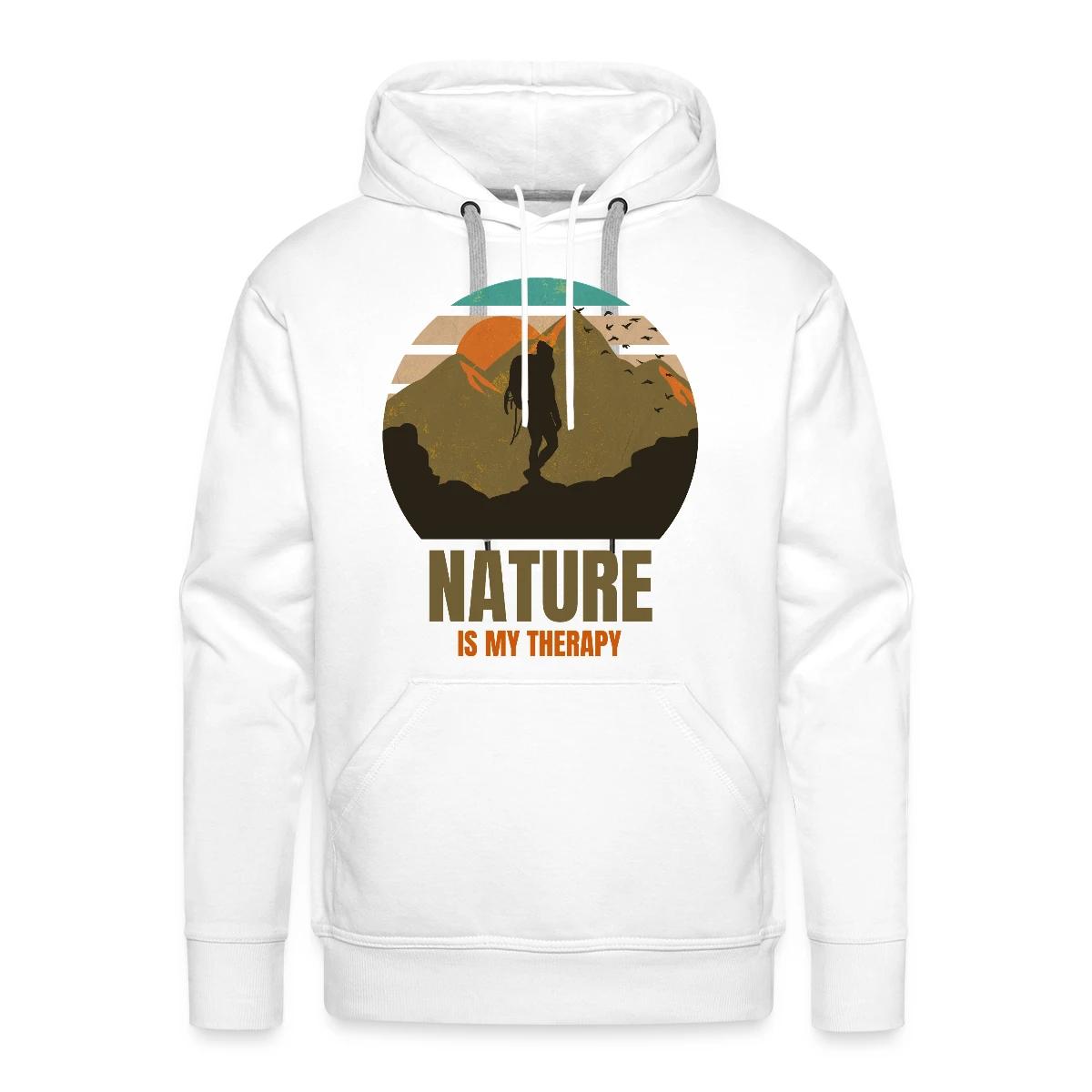 Nature is my therapy - Men's Premium hoodie